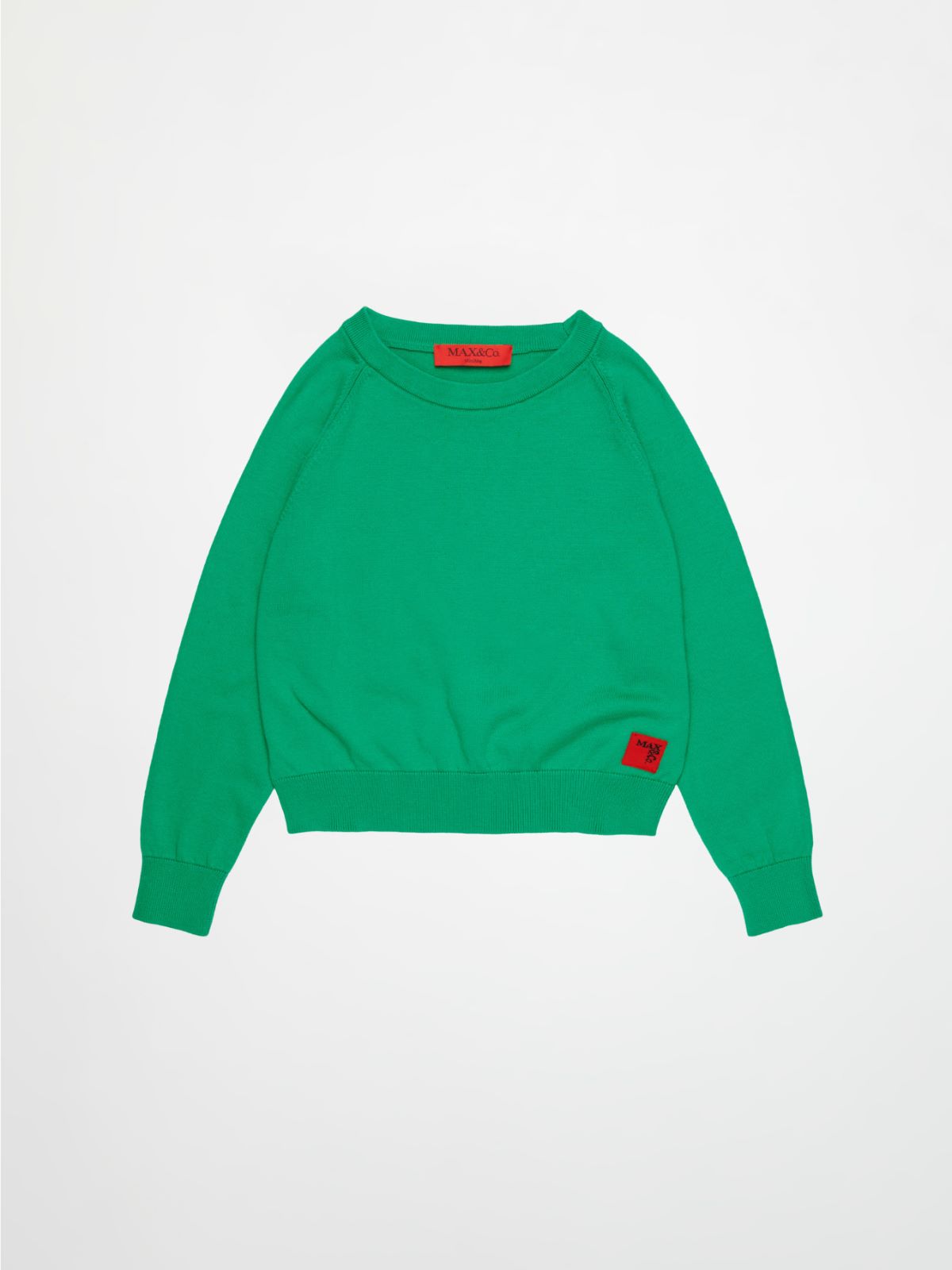 Jersey de cuello redondo con logo KID - GREEN - MAX&Co. - 3