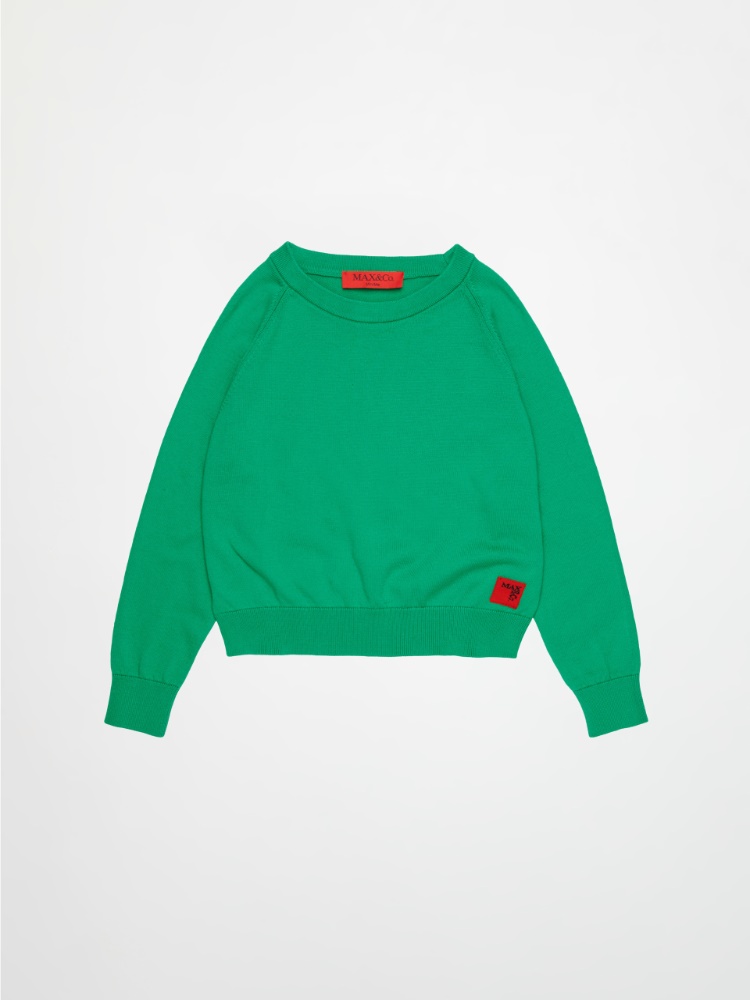 Pull col rond avec logo KID - MAX&Co.