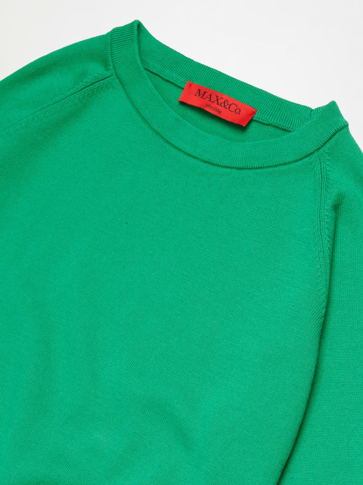 Jersey de cuello redondo con logo KID - GREEN - MAX&Co.