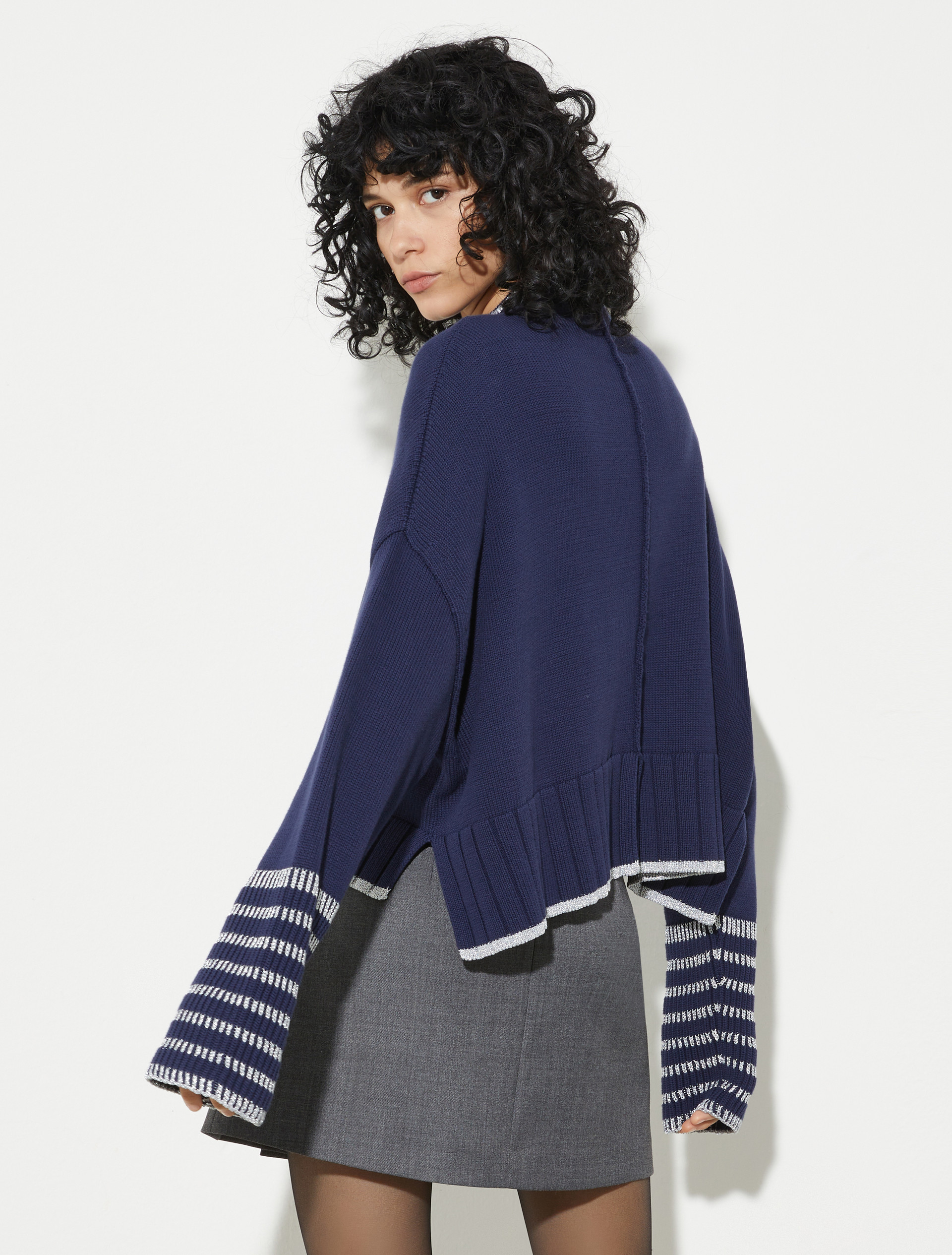 [ニンファ]  オーバーサイズ ニット - NAVY - MAX&Co. - 2