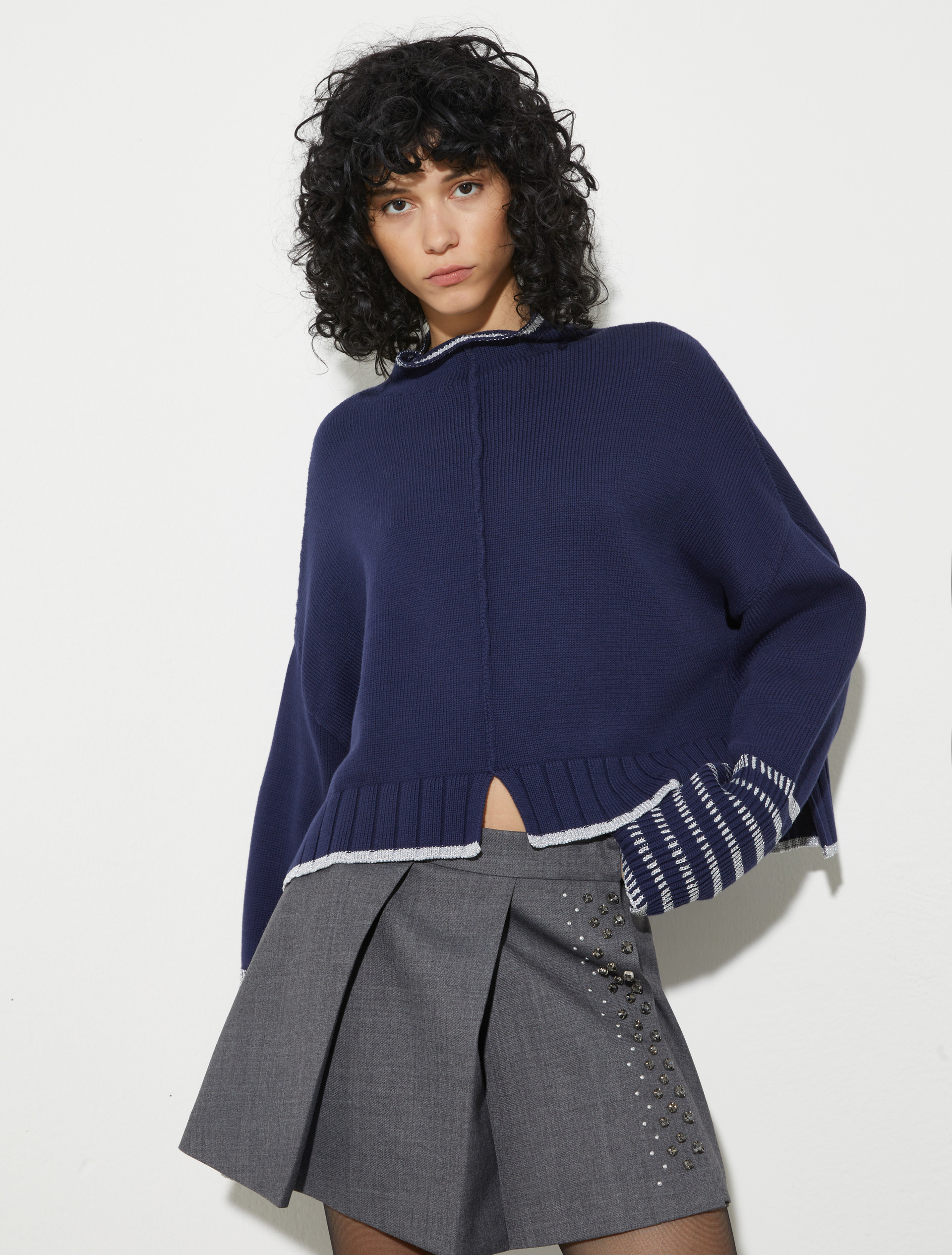 [ニンファ]  オーバーサイズ ニット - NAVY - MAX&Co. - 4