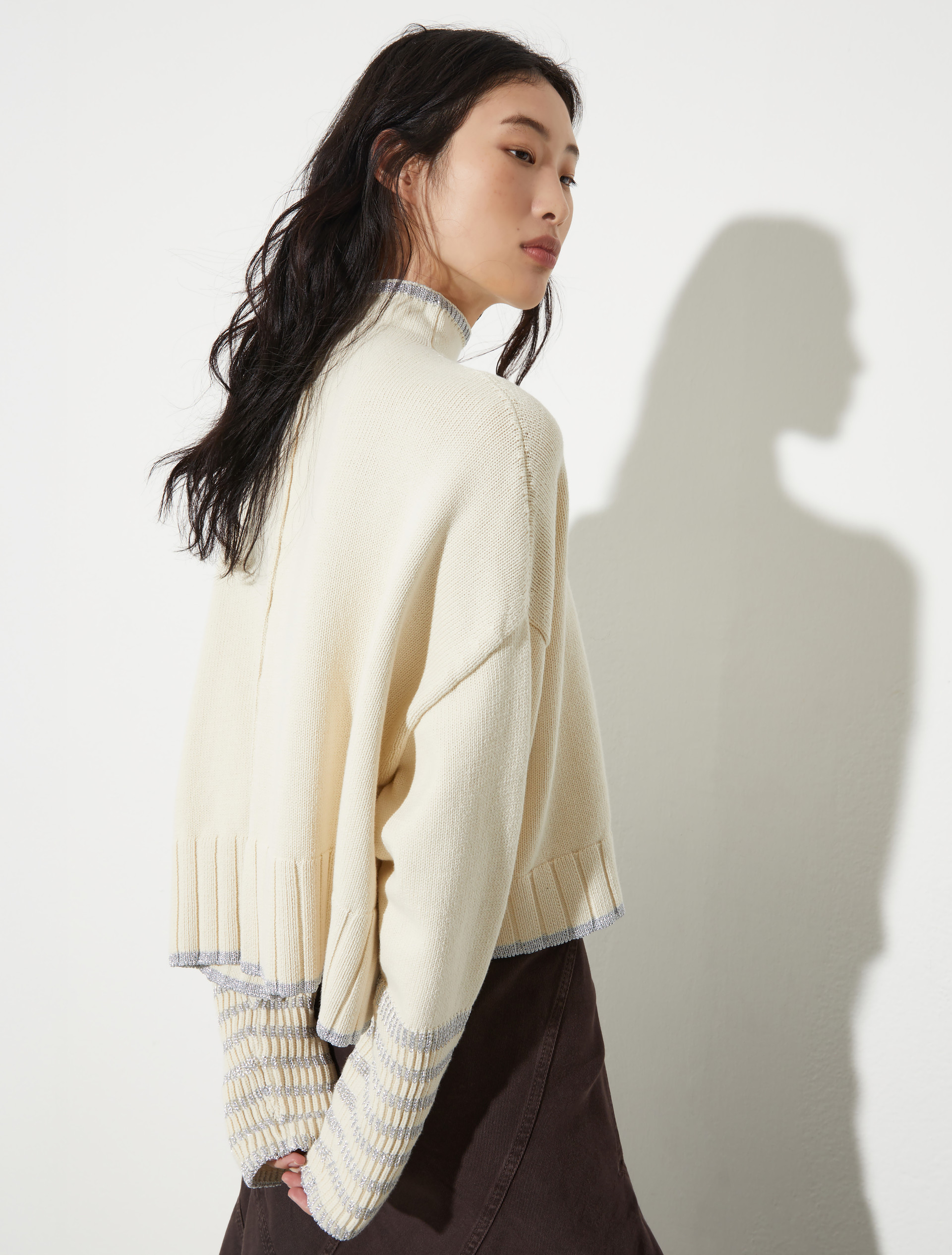 Oversized knitted jumper - MILK - MAX&Co. - 2