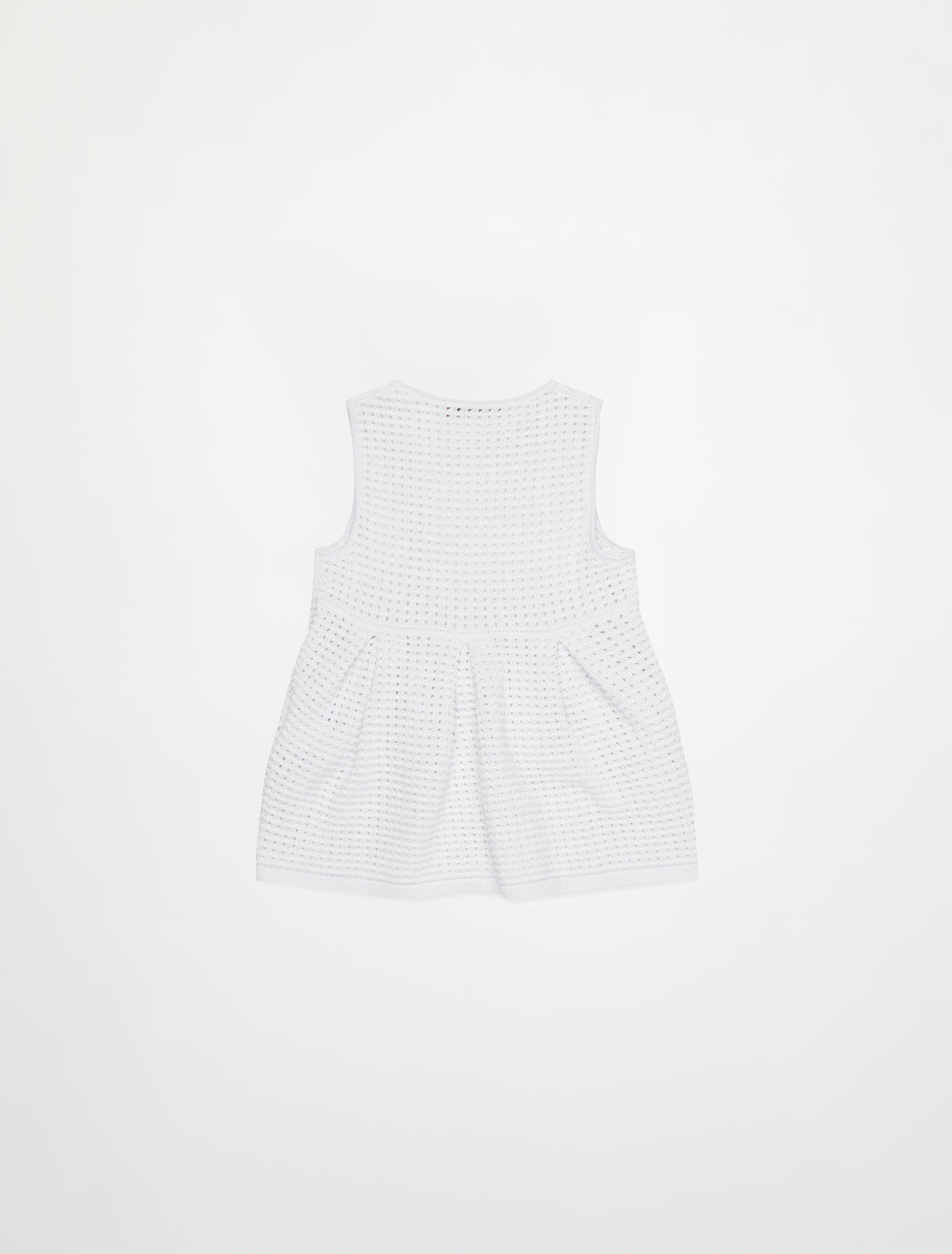 Durchbrochenes Strickkleid mit Logo KID - WEISS - MAX&Co. - 2