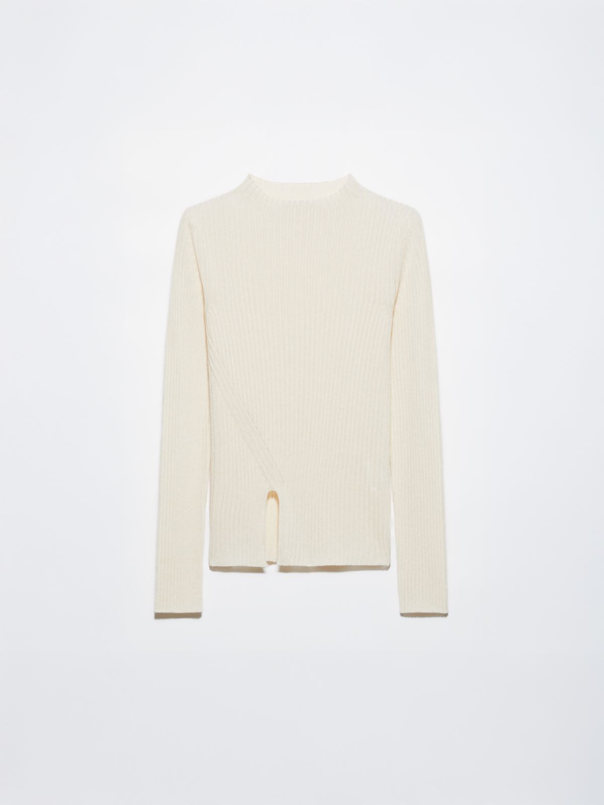 Slim-fit rib-knit jumper, ecru | MAX&Co. Slim-fit rib-knit jumper - ECRU - MAX&Co. - 5