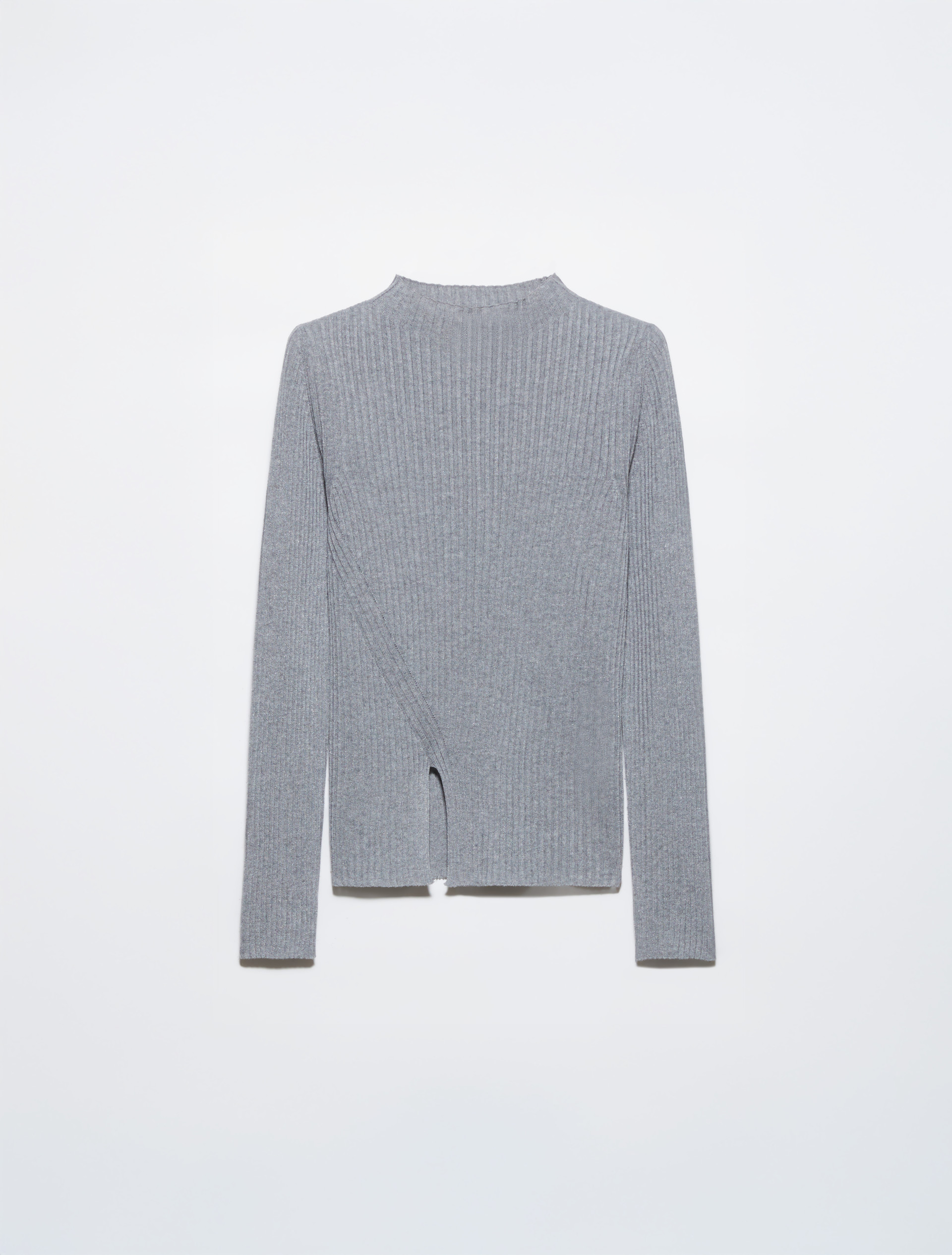 Slim-fit rib-knit jumper, melange grey | MAX&Co. Slim-fit rib-knit jumper - MELANGE GREY - MAX&Co. - 5