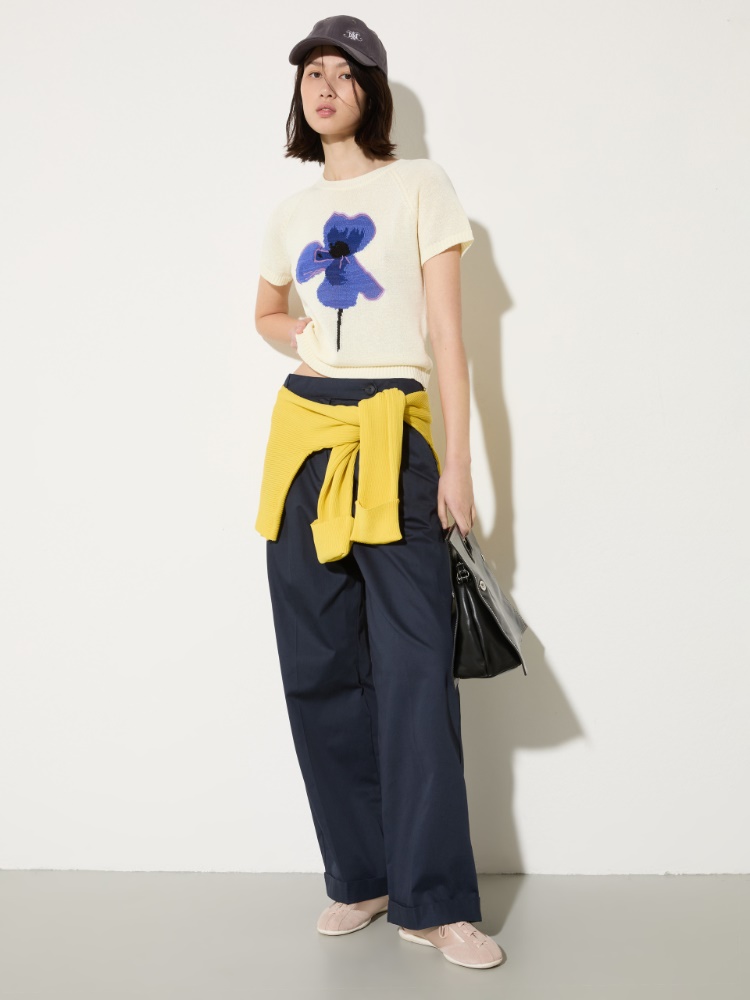 Embroidered knitted T-shirt - MAX&Co. - 4