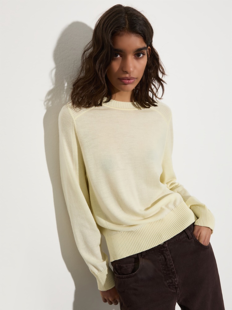 Pure merino wool sweater Pure merino wool sweater - VANILLA - MAX&Co.