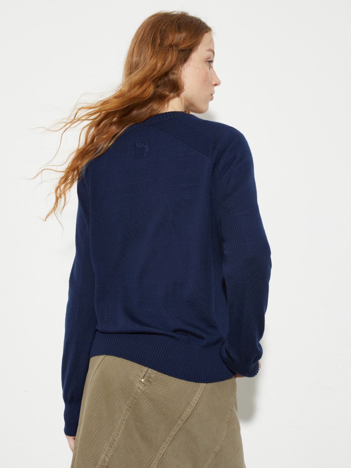 Pure merino wool sweater, navy | MAX&Co. Pure merino wool sweater - NAVY - MAX&Co. - 2