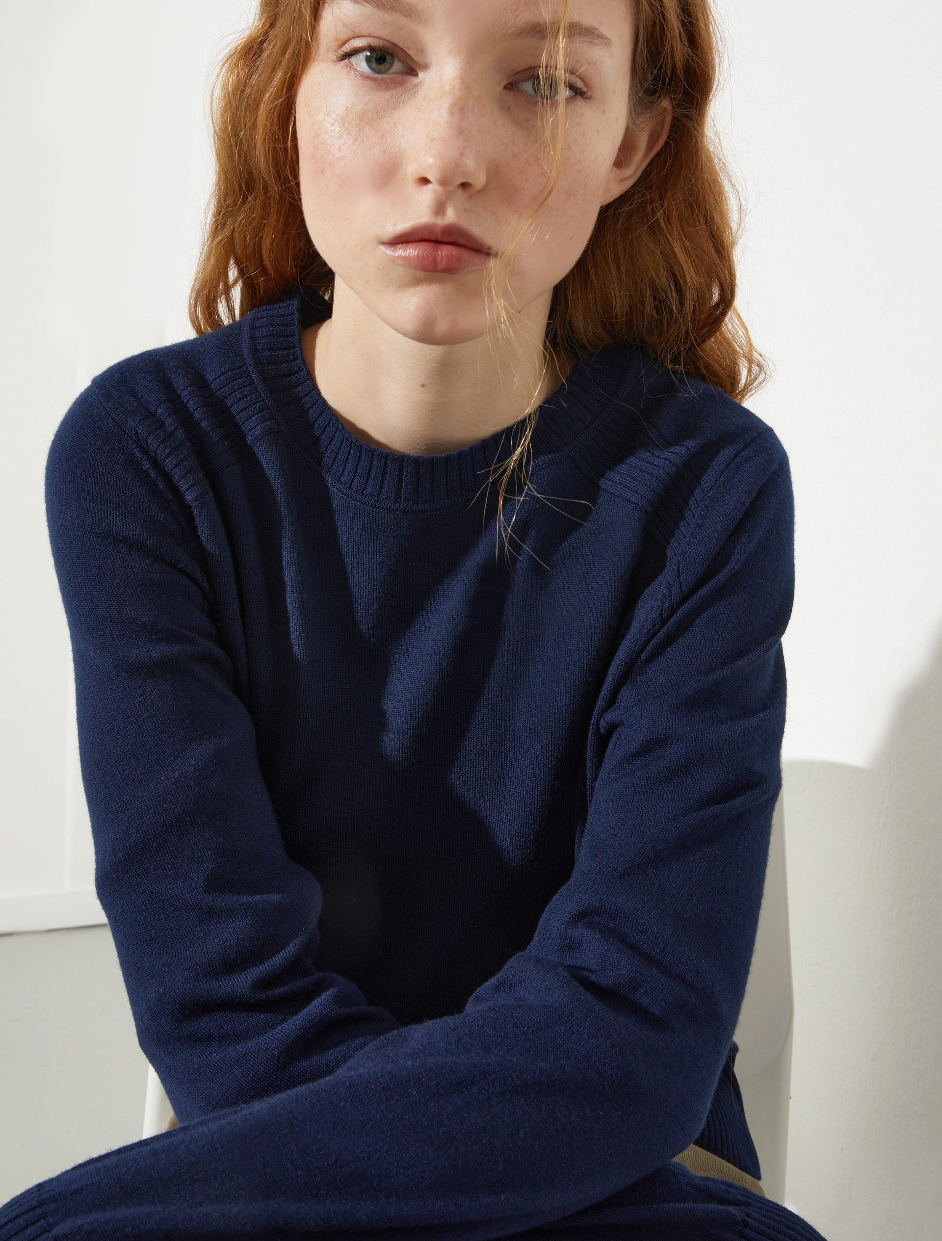 Pure merino wool sweater, navy | MAX&Co. Pure merino wool sweater - NAVY - MAX&Co. - 3