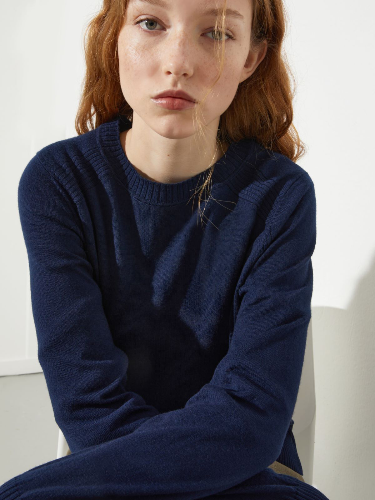 Pure merino wool sweater, navy | MAX&Co. Pure merino wool sweater - NAVY - MAX&Co. - 3