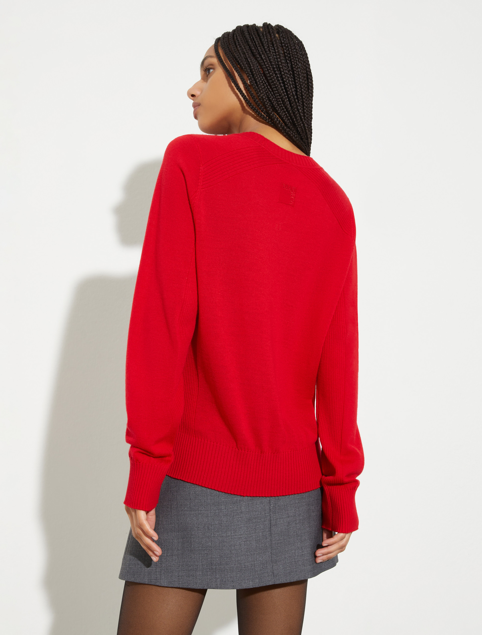 Pure merino wool sweater, red | MAX&Co. Pure merino wool sweater - RED - MAX&Co. - 2