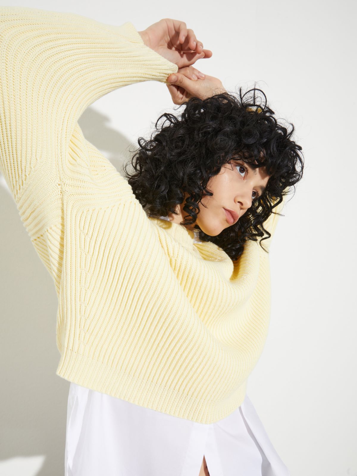 Fisherman's rib-knit jumper - VANILLA - MAX&Co. - 6