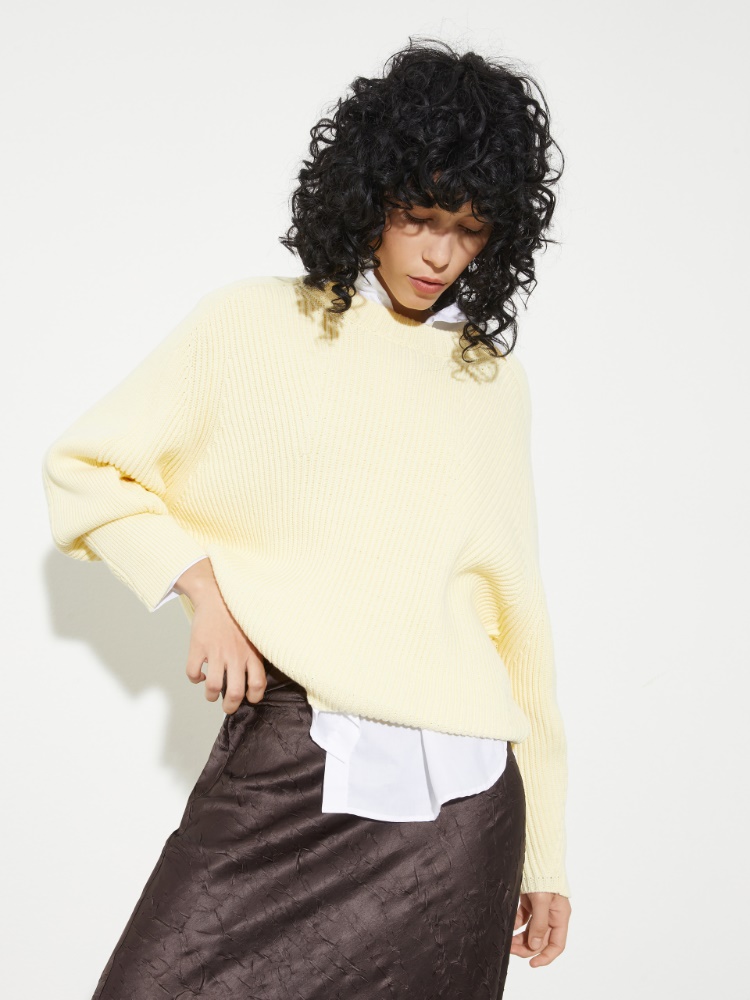 Fisherman's rib-knit jumper Fisherman's rib-knit jumper - VANILLA - MAX&Co.