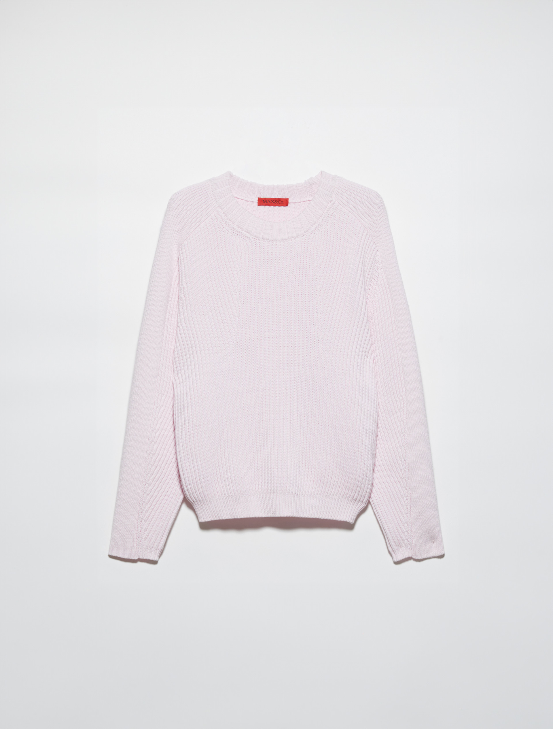 Fisherman's rib-knit jumper - PINK - MAX&Co. - 5