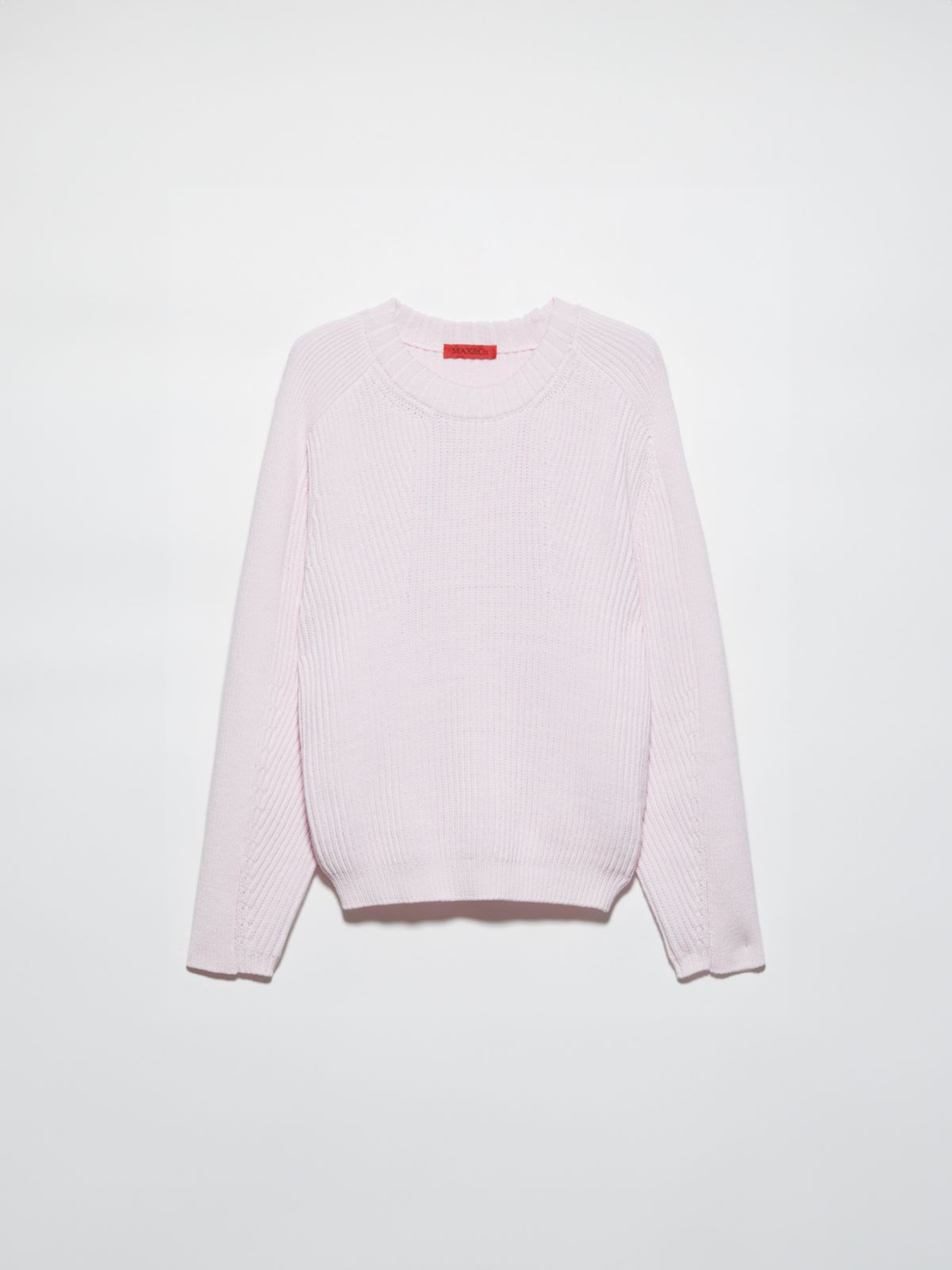 Fisherman's rib-knit jumper - PINK - MAX&Co. - 5