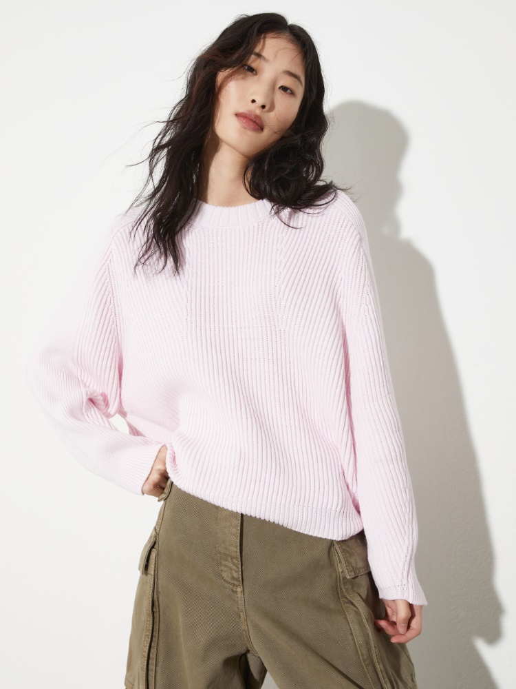 Fisherman's rib-knit jumper Fisherman's rib-knit jumper - PINK - MAX&Co.