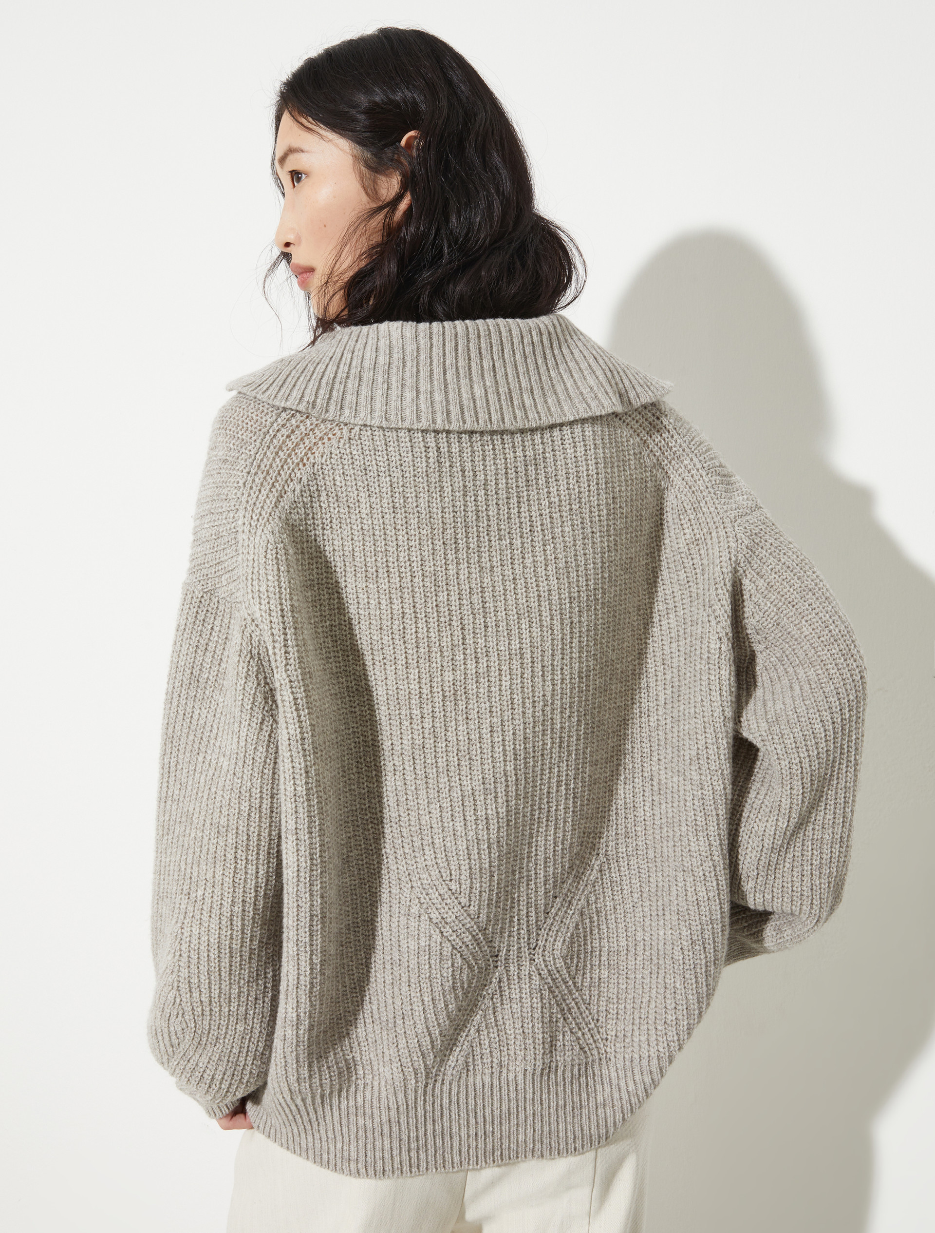 Undyed wool-blend jumper - SAND - MAX&Co. - 2