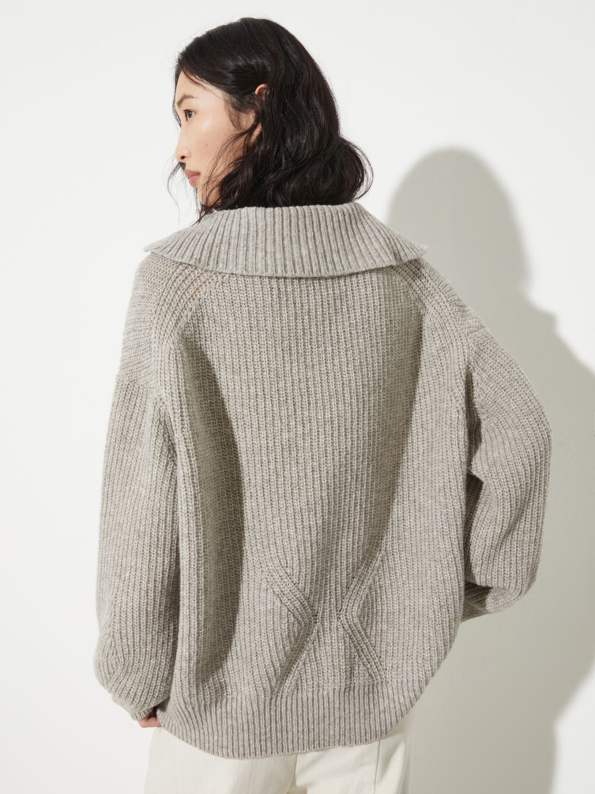 Undyed wool-blend jumper - SAND - MAX&Co. - 2