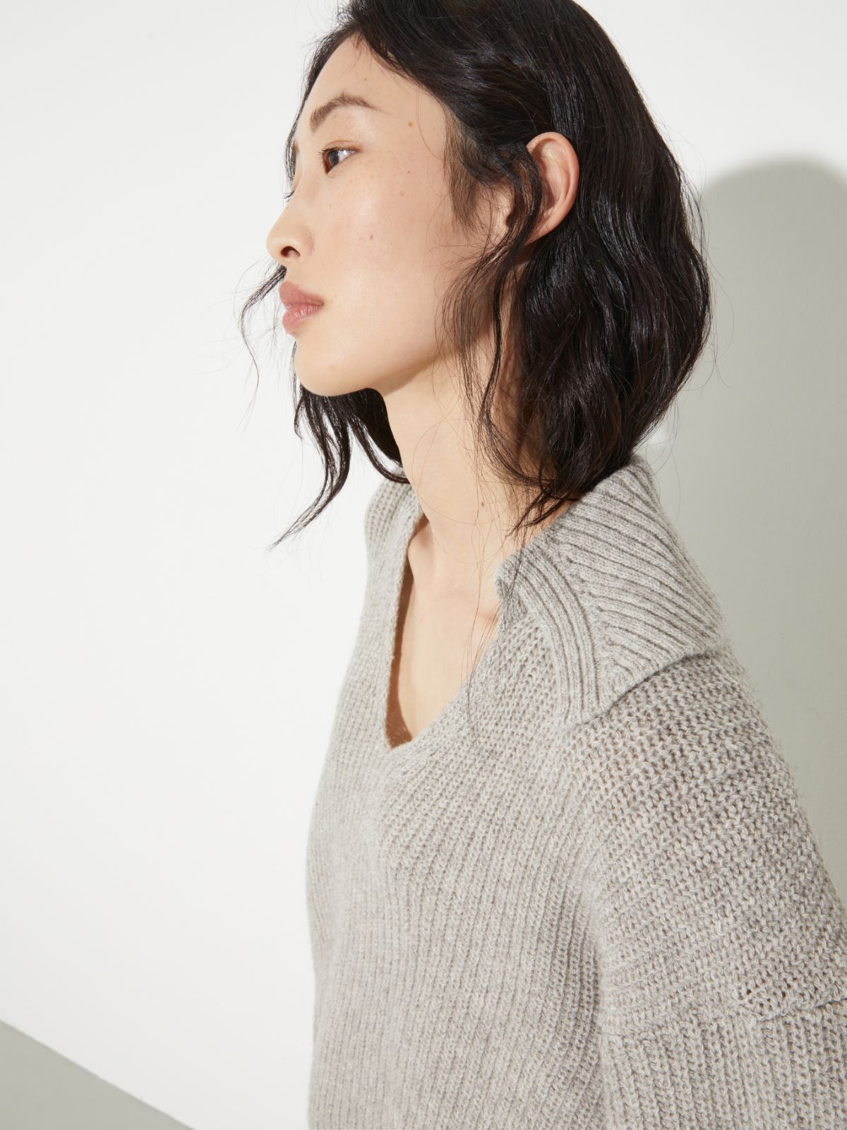 Undyed wool-blend jumper - SAND - MAX&Co. - 6