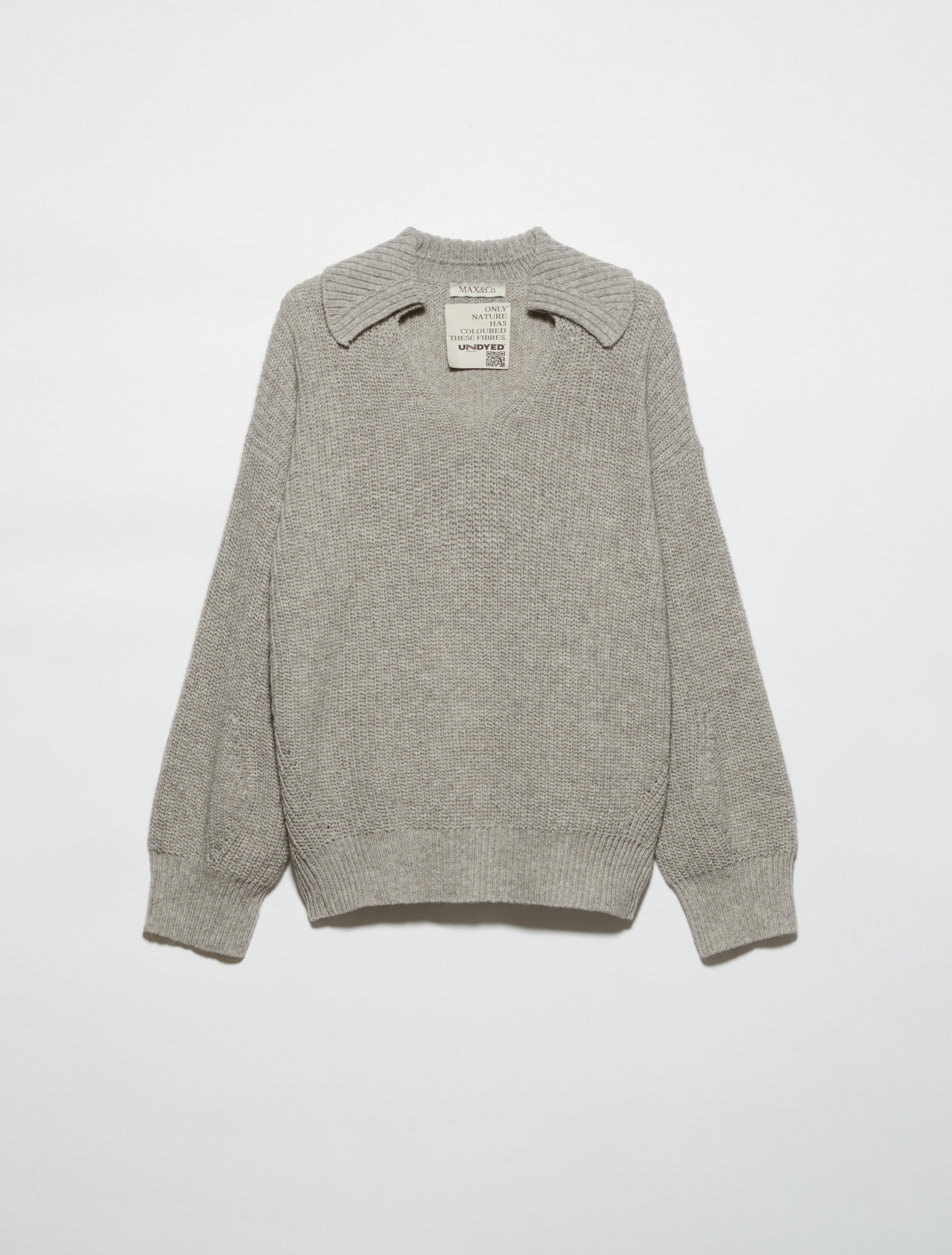 Undyed wool-blend jumper - SAND - MAX&Co. - 5