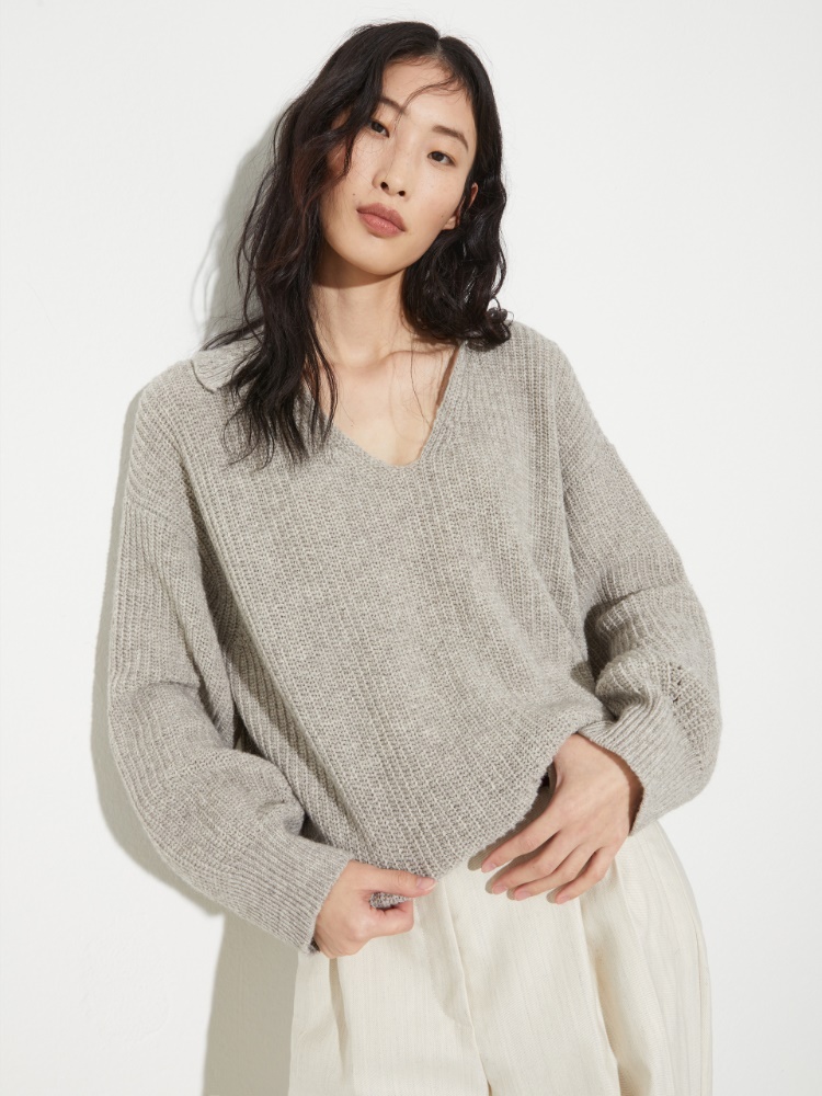 Undyed wool-blend jumper Undyed wool-blend jumper - SAND - MAX&Co.