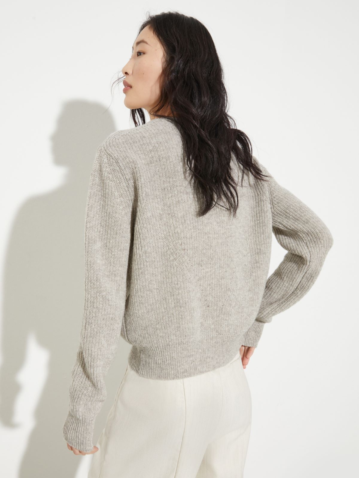 Undyed wool-blend jumper, sand | MAX&Co. Undyed wool-blend jumper - SAND - MAX&Co. - 2