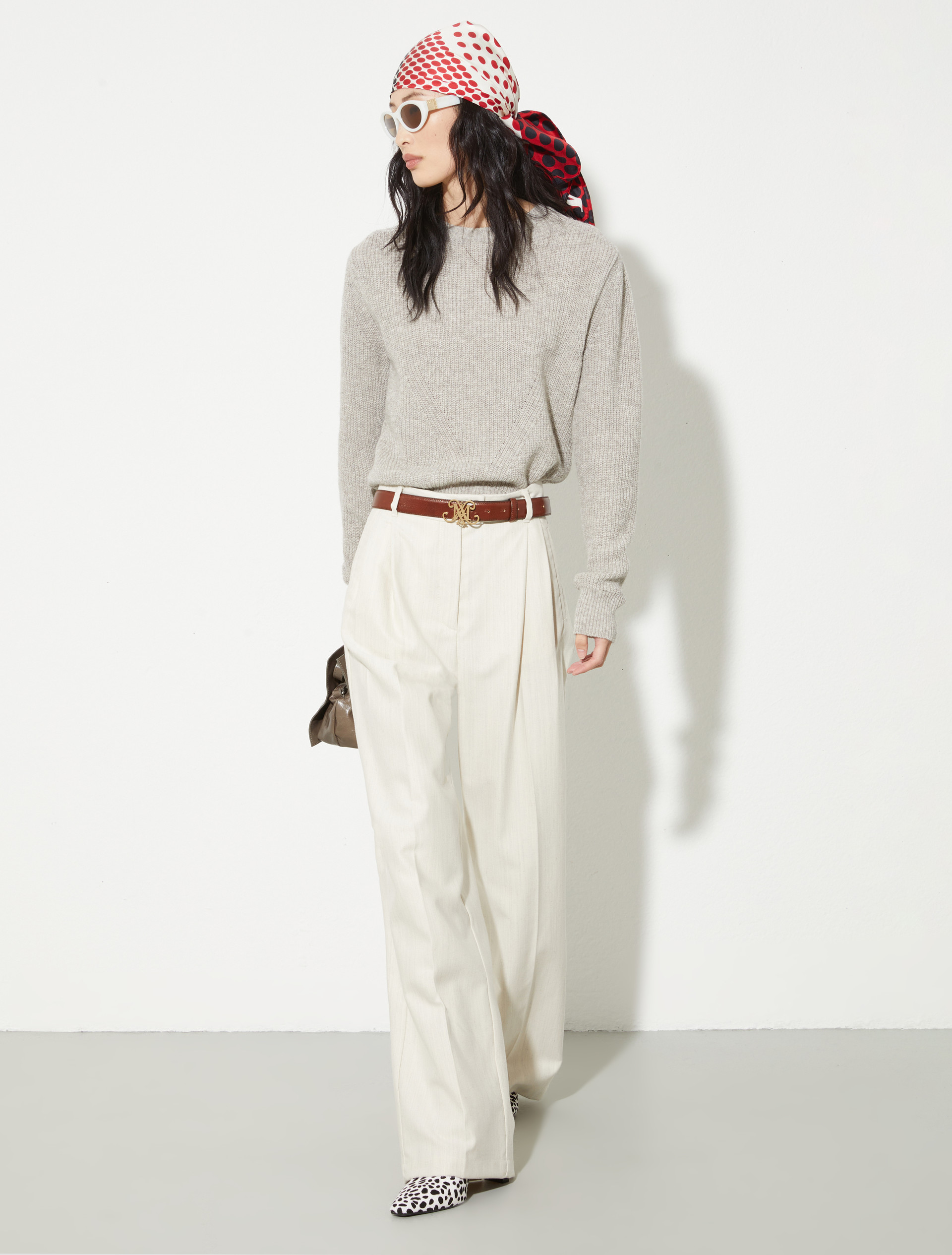 Undyed wool-blend jumper, sand | MAX&Co. Undyed wool-blend jumper - SAND - MAX&Co. - 4