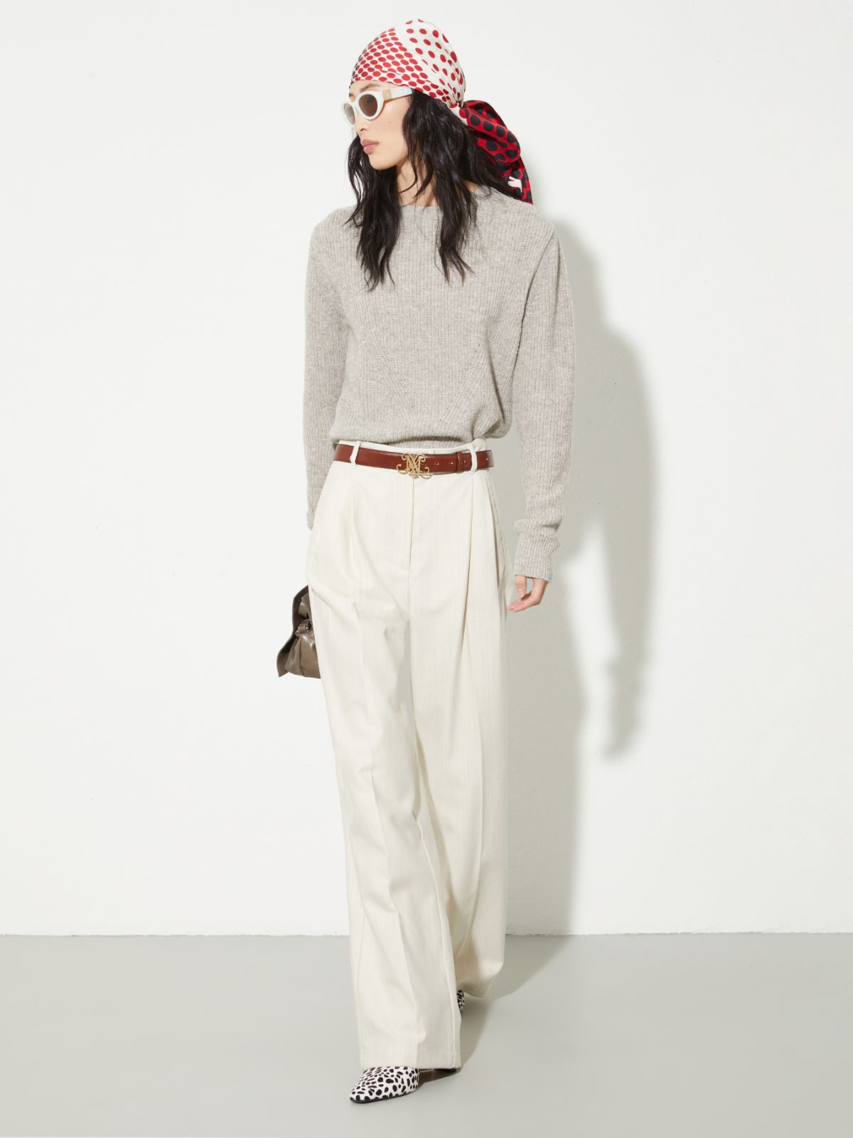 Undyed wool-blend jumper, sand | MAX&Co. Undyed wool-blend jumper - SAND - MAX&Co. - 4