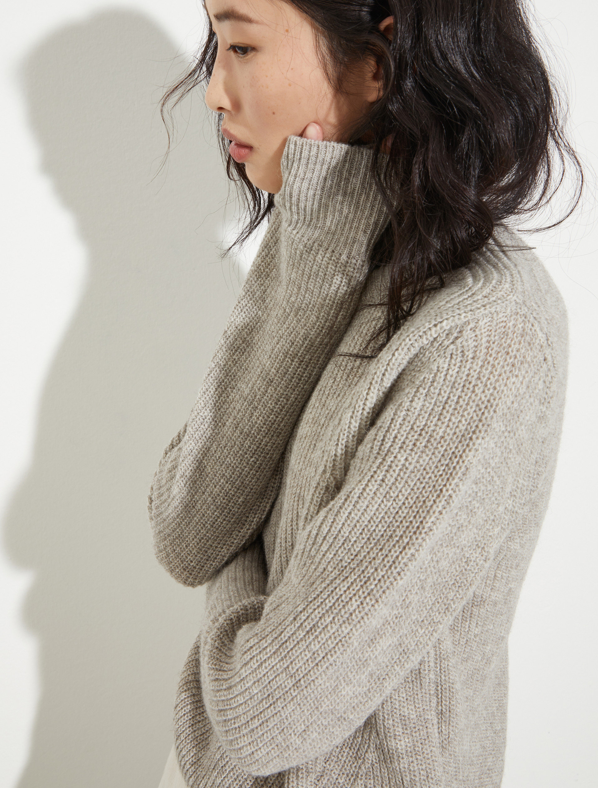 Undyed wool-blend jumper, sand | MAX&Co. Undyed wool-blend jumper - SAND - MAX&Co. - 6