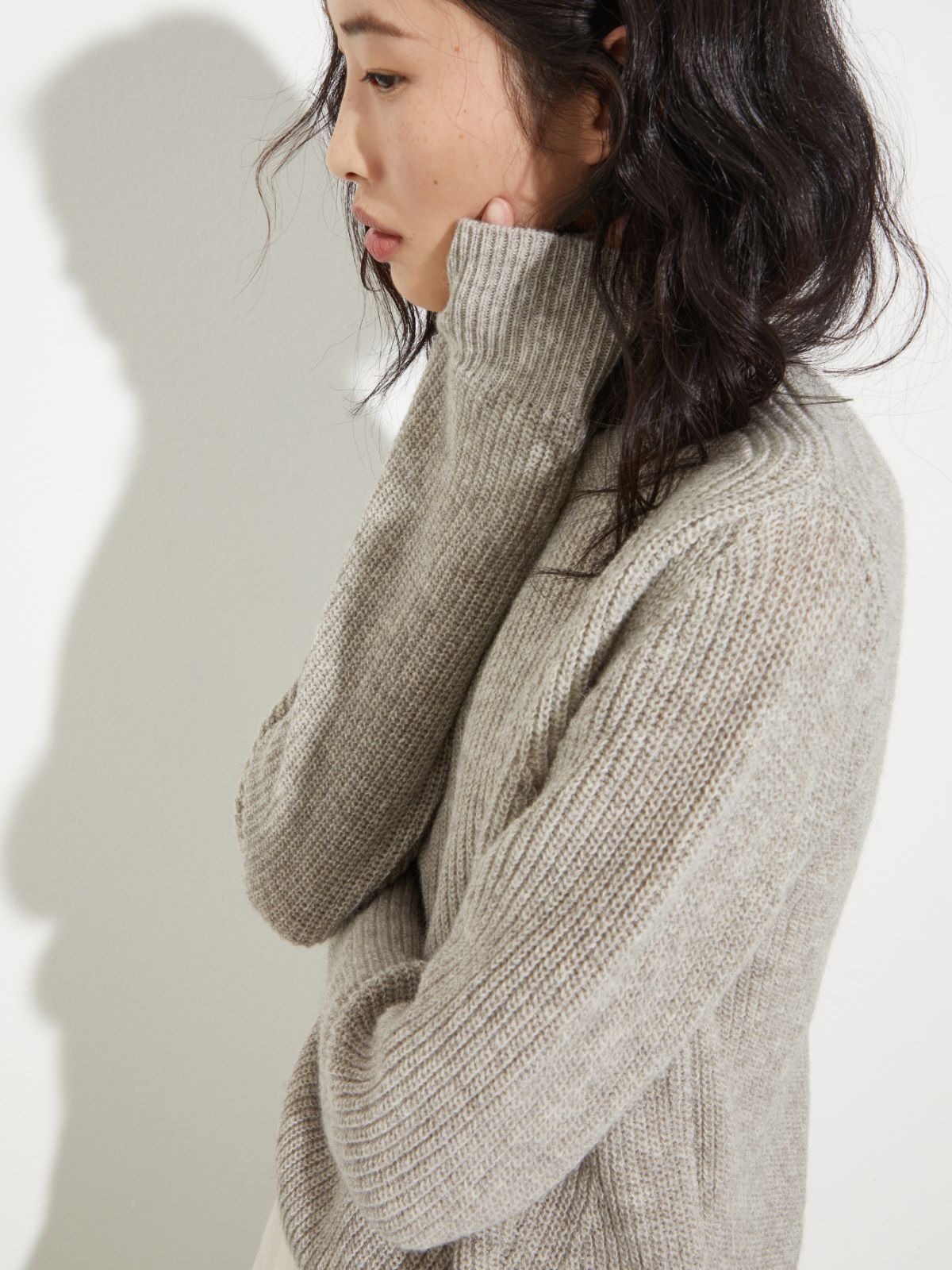 Undyed wool-blend jumper, sand | MAX&Co. Undyed wool-blend jumper - SAND - MAX&Co. - 6