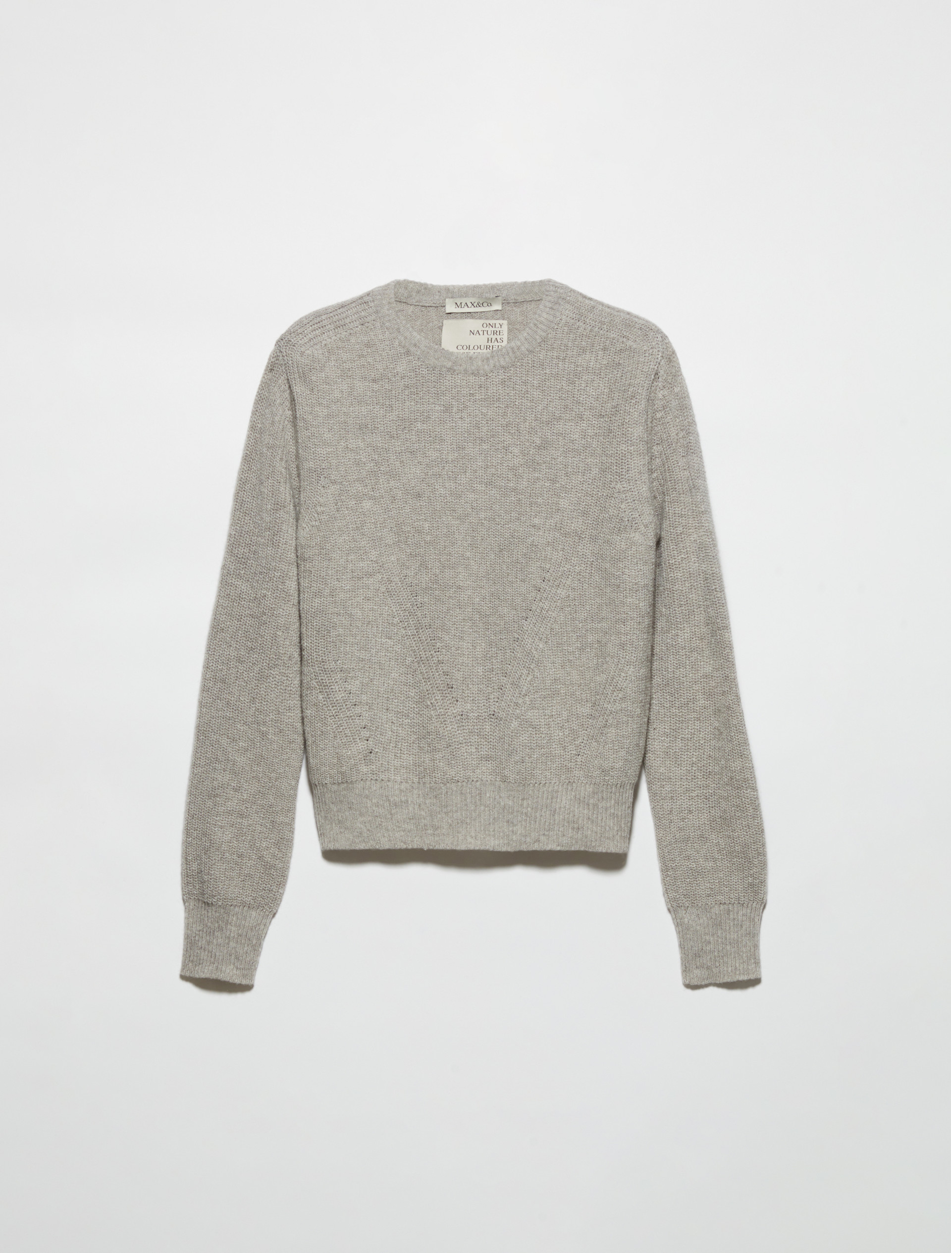 Undyed wool-blend jumper, sand | MAX&Co. Undyed wool-blend jumper - SAND - MAX&Co. - 5