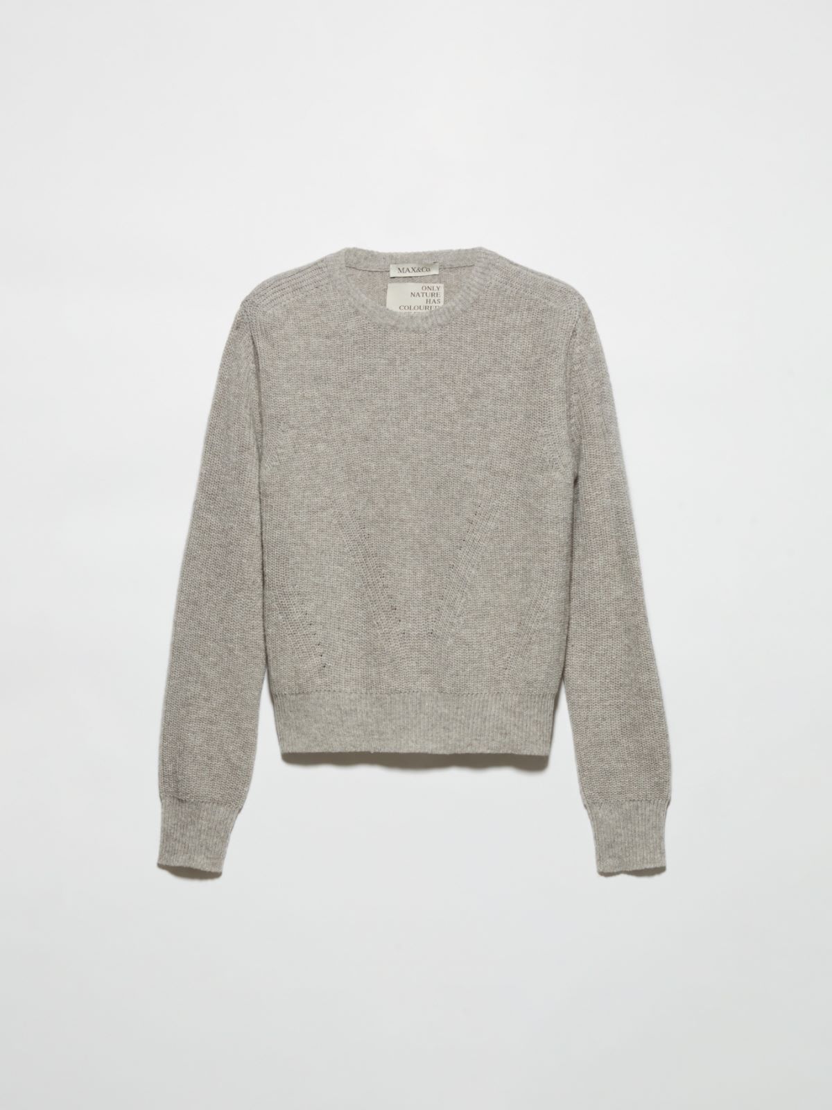 Undyed wool-blend jumper, sand | MAX&Co. Undyed wool-blend jumper - SAND - MAX&Co. - 5