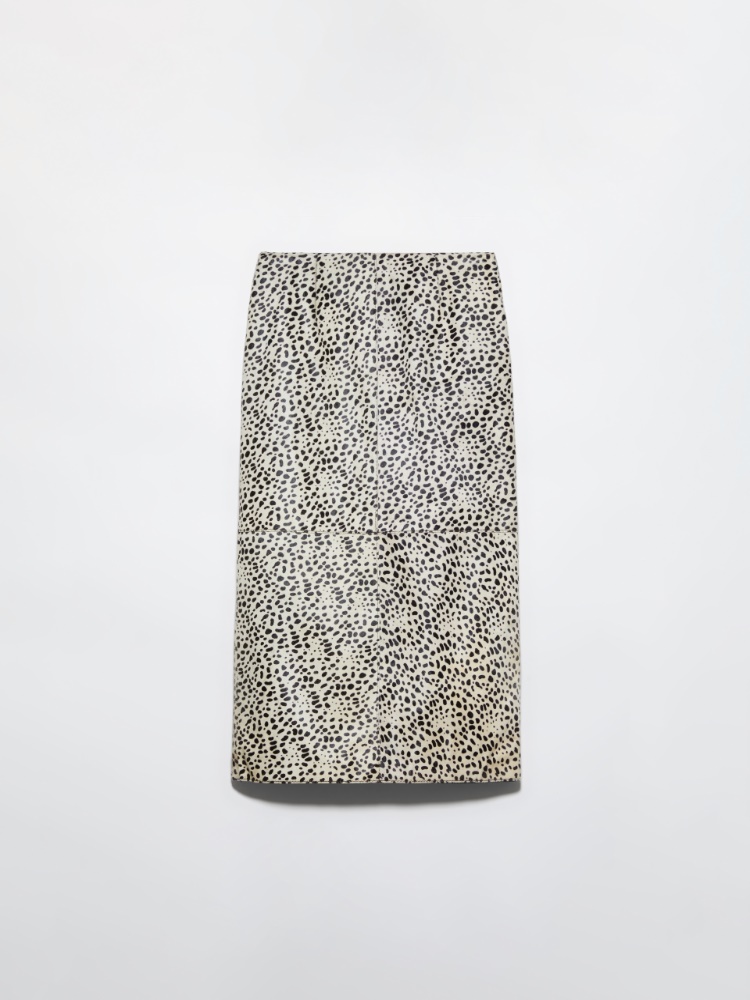 Gonna in cavallino maculato - BEIGE - MAX&Co.