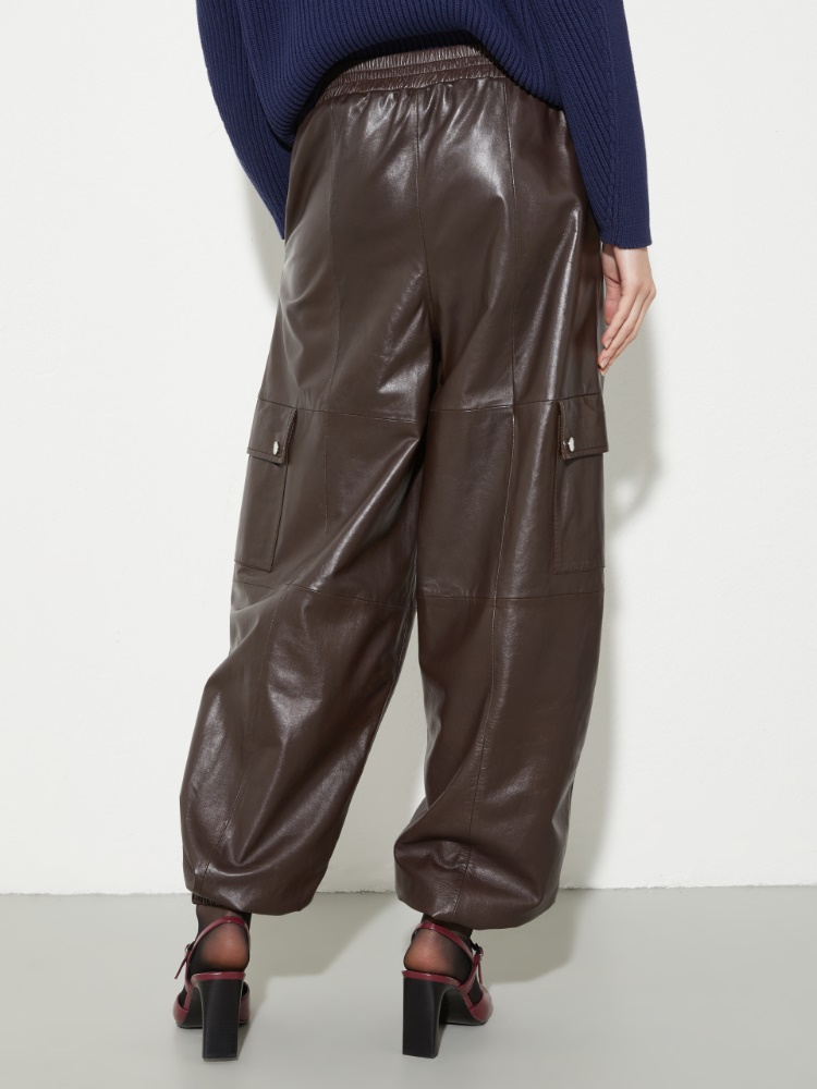 Glossy leather cargo trousers - MAX&Co. - 2