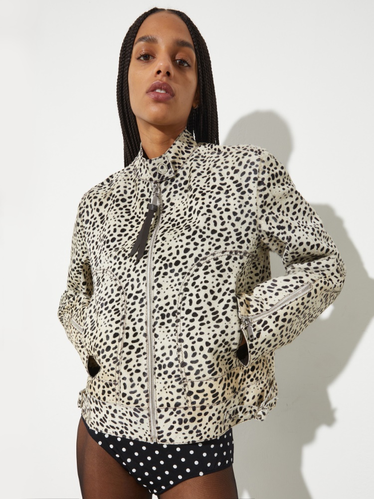 Spotted calf hair jacket - MAX&Co.