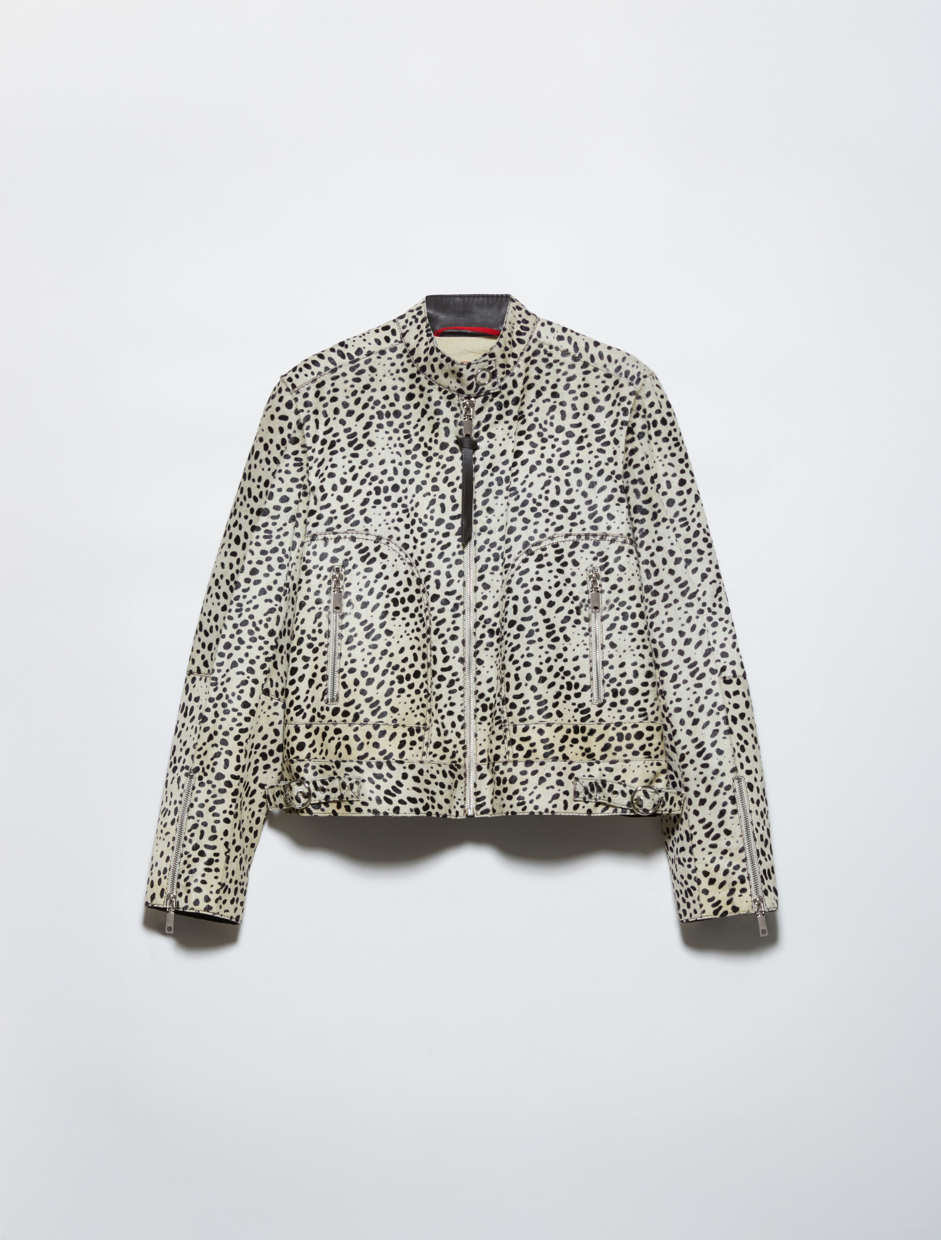 Spotted calf hair jacket, beige | MAX&Co. Spotted calf hair jacket - BEIGE - MAX&Co. - 5