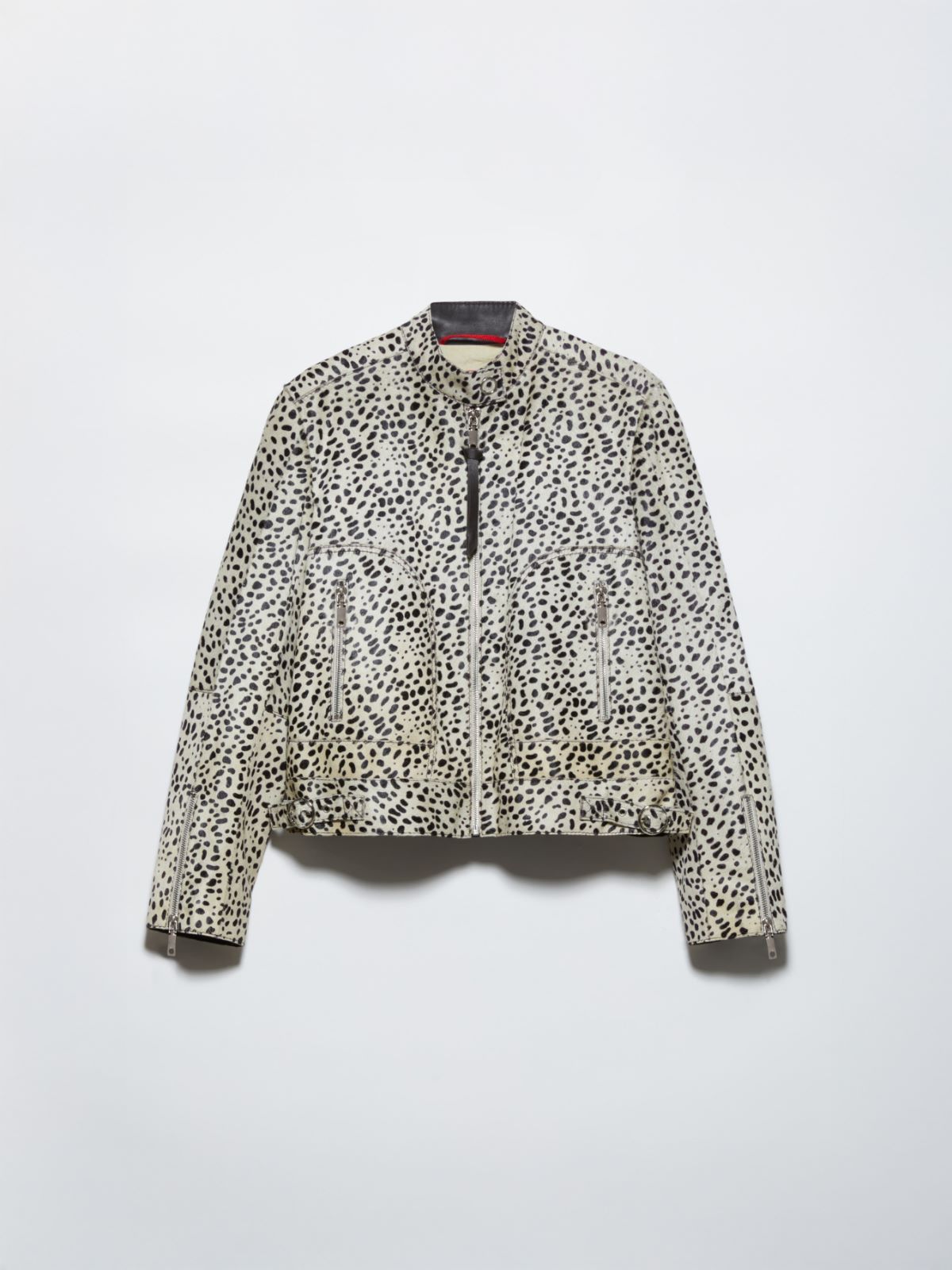 Spotted calf hair jacket, beige | MAX&Co. Spotted calf hair jacket - BEIGE - MAX&Co. - 5