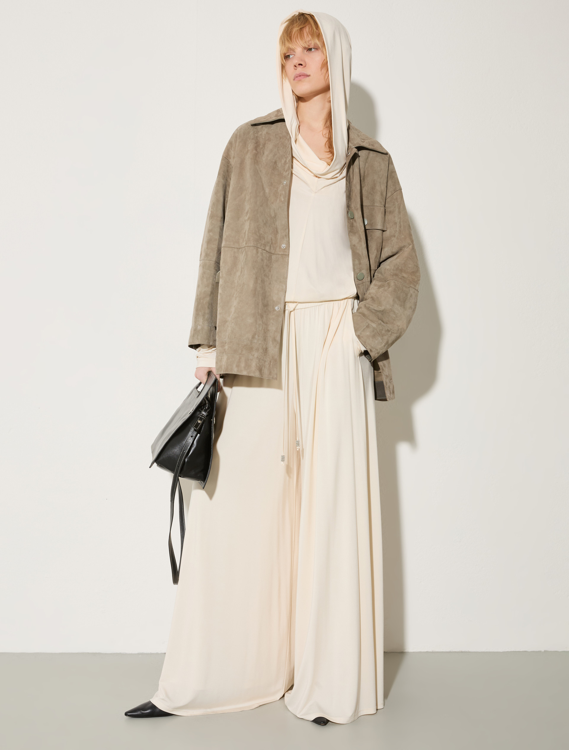 Veste en cuir suédé, sauge | MAX&Co. Veste en cuir suédé - SAUGE - MAX&Co. - 4