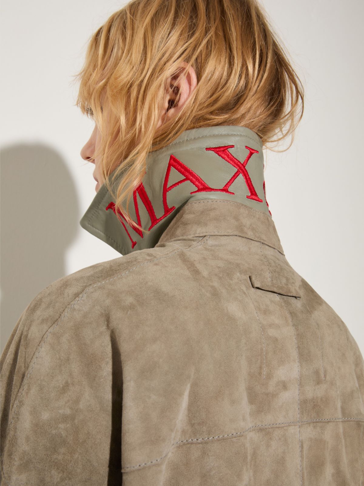 Veste en cuir suédé, sauge | MAX&Co. Veste en cuir suédé - SAUGE - MAX&Co. - 6