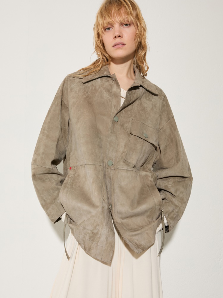 Veste en cuir suédé - SAUGE - MAX&Co.