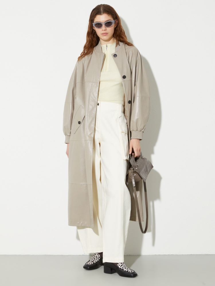 Spolverino in pelle glossy - MAX&Co. - 4