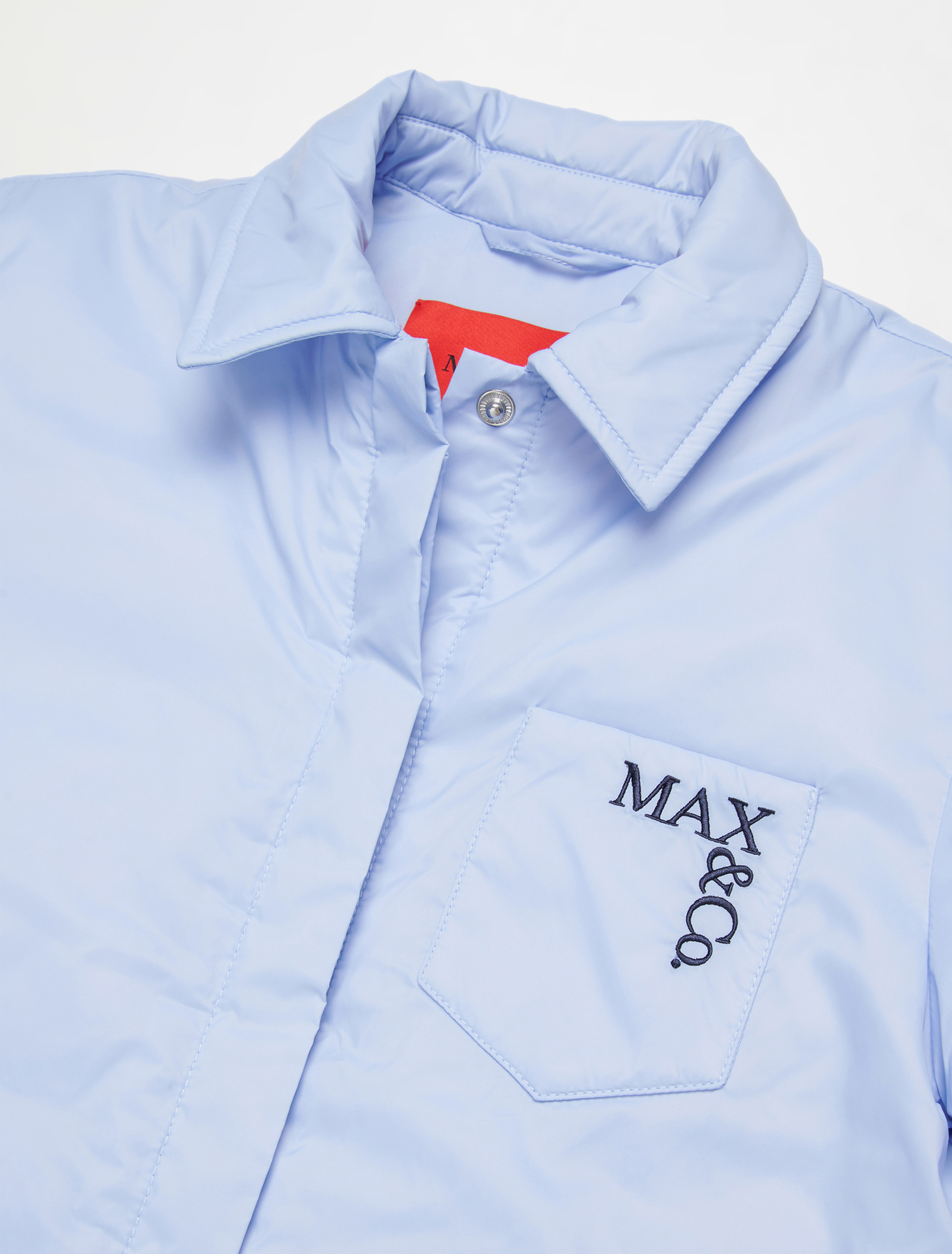 Chaqueta acolchada con logo estampado KID - LIGHT BLUE - MAX&Co.
