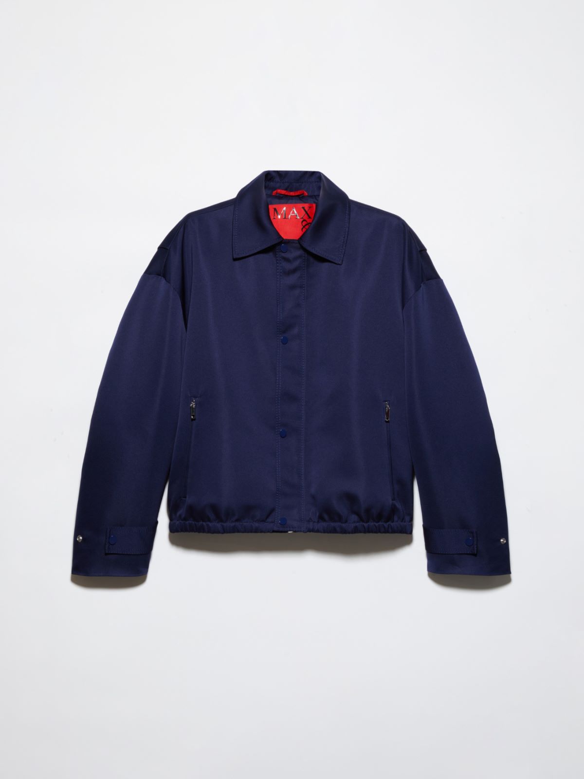 Duchesse satin bomber jacket - NAVY - MAX&Co. - 5