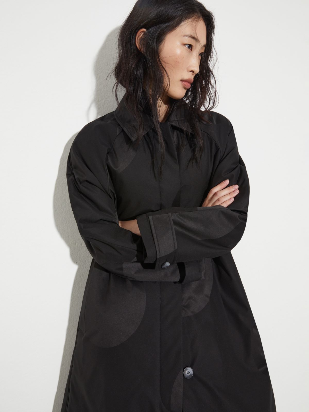 Jacquard padded coat - BLACK - MAX&Co. - 3