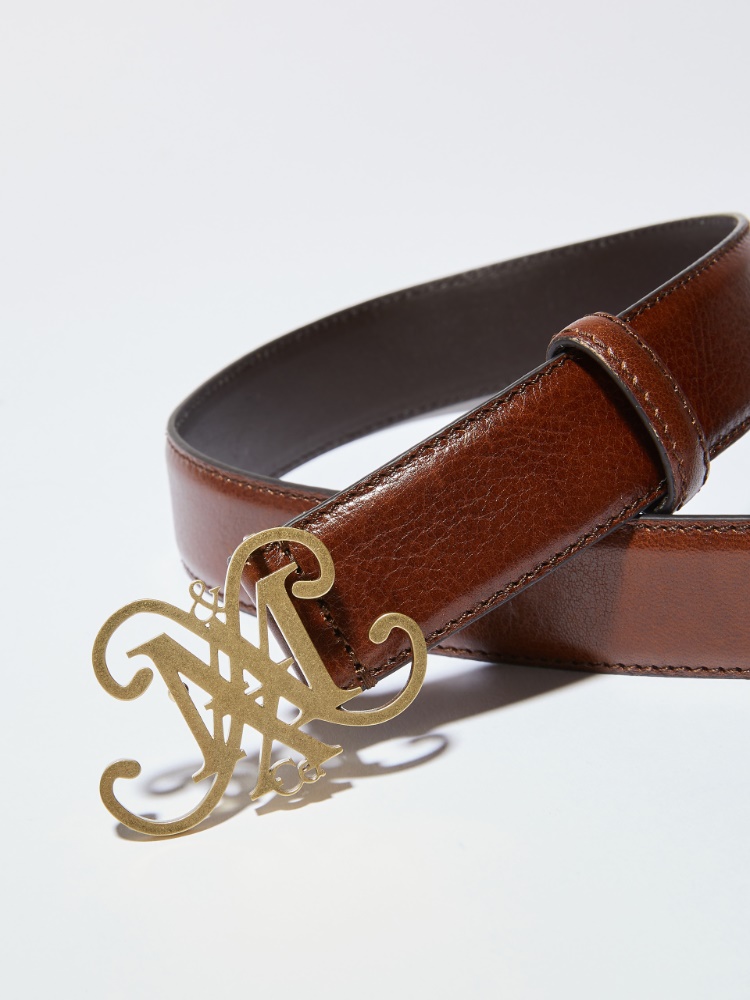 Ceinture en cuir avec emblème - MAX&Co. - 2