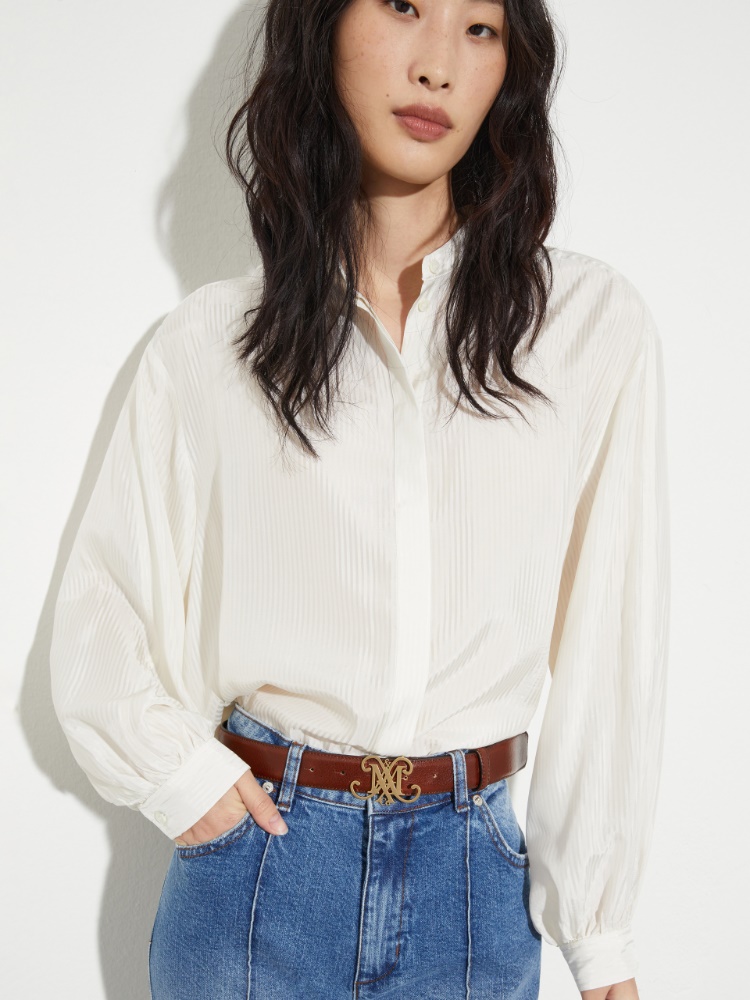 Ceinture en cuir avec emblème - MAX&Co. - 3