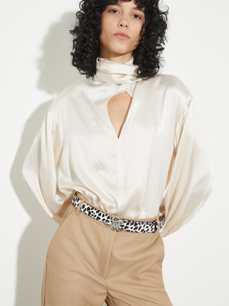 Ceinture en peau de poulain avec emblème - MAX&Co. - 3