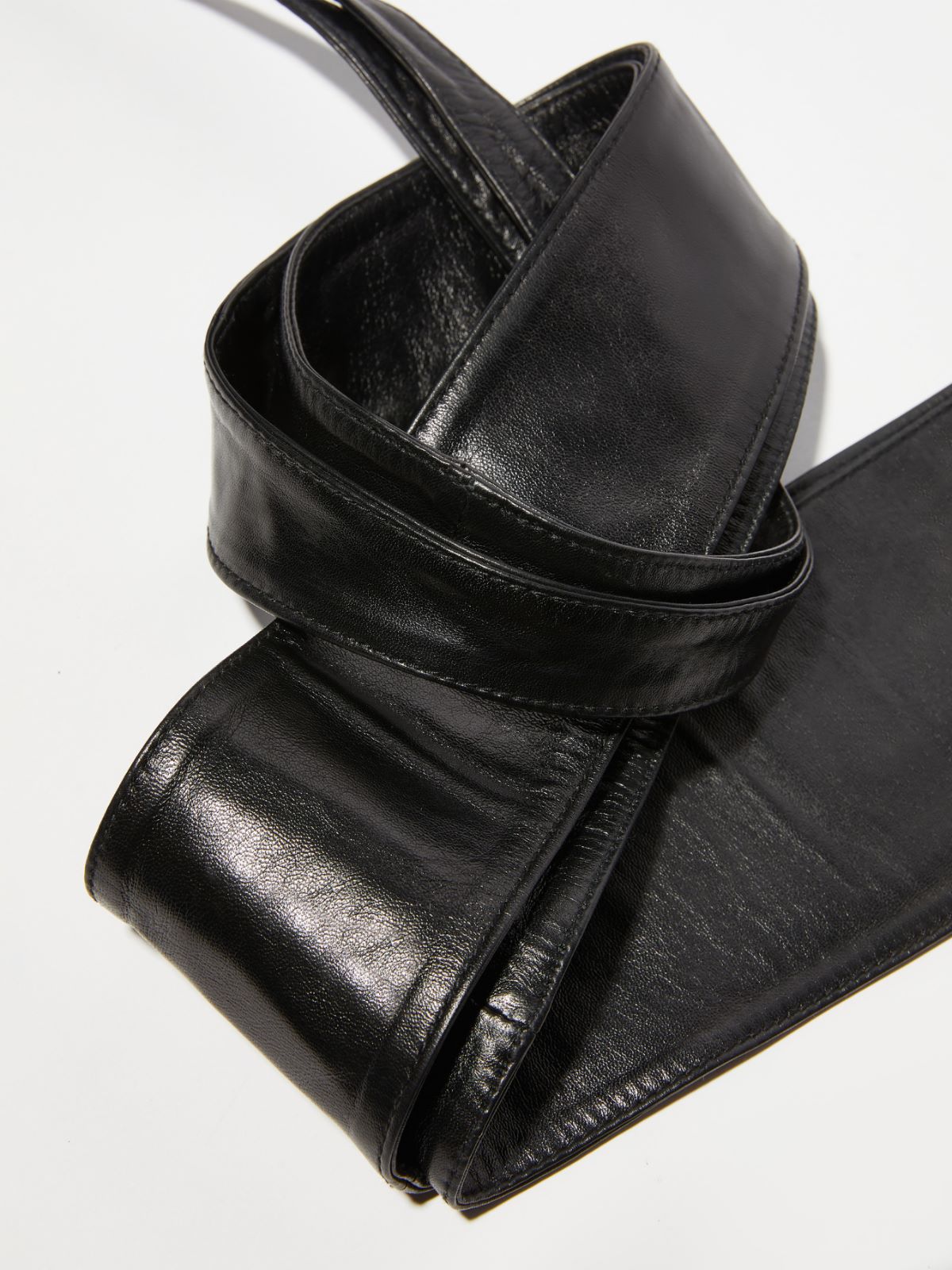 Nappa leather obi belt - BLACK - MAX&Co. - 2