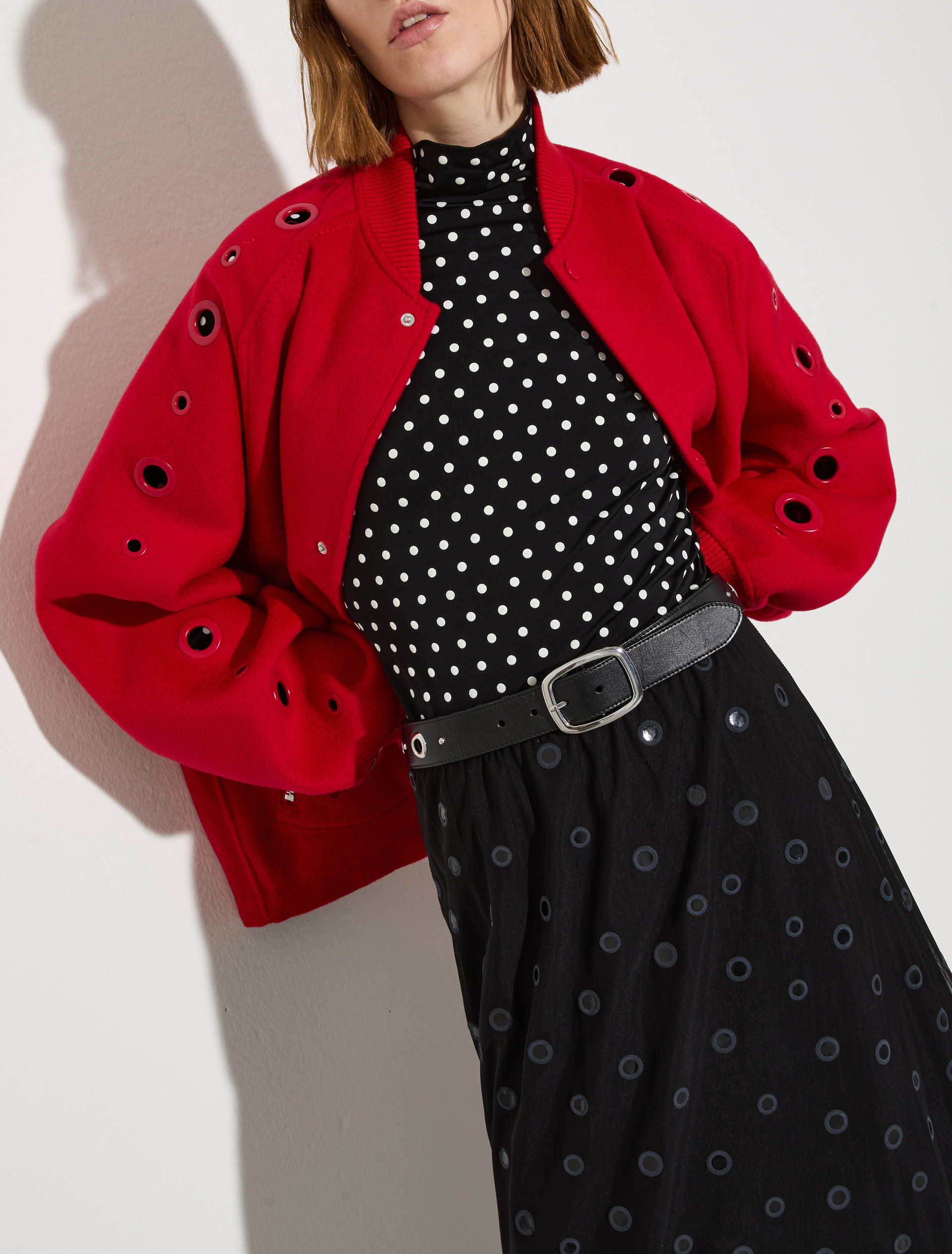 Cintura in pelle con occhielli, nero | MAX&Co. Cintura in pelle con occhielli - NERO - MAX&Co. - 3