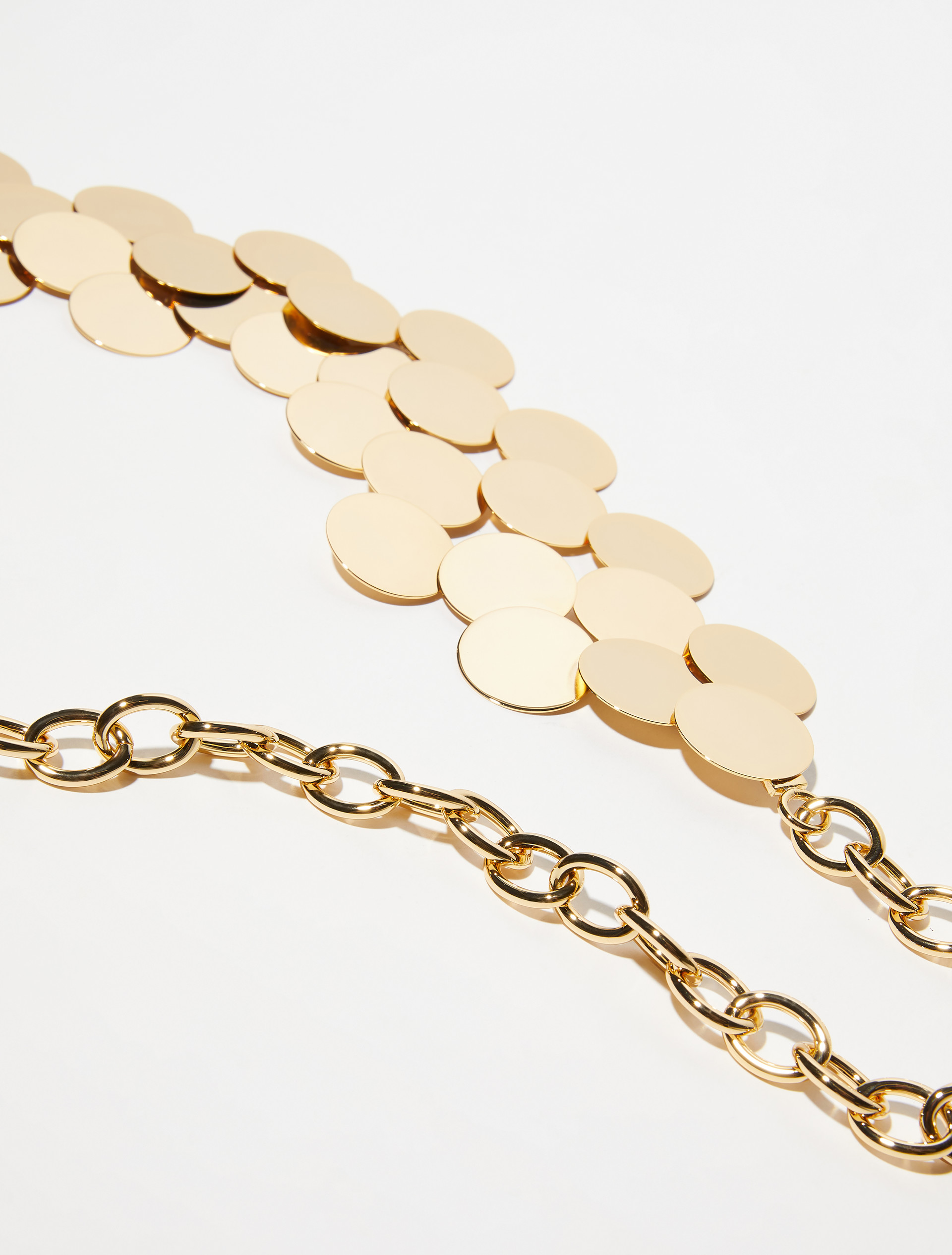 Mirrored metal belt - GOLD - MAX&Co. - 2